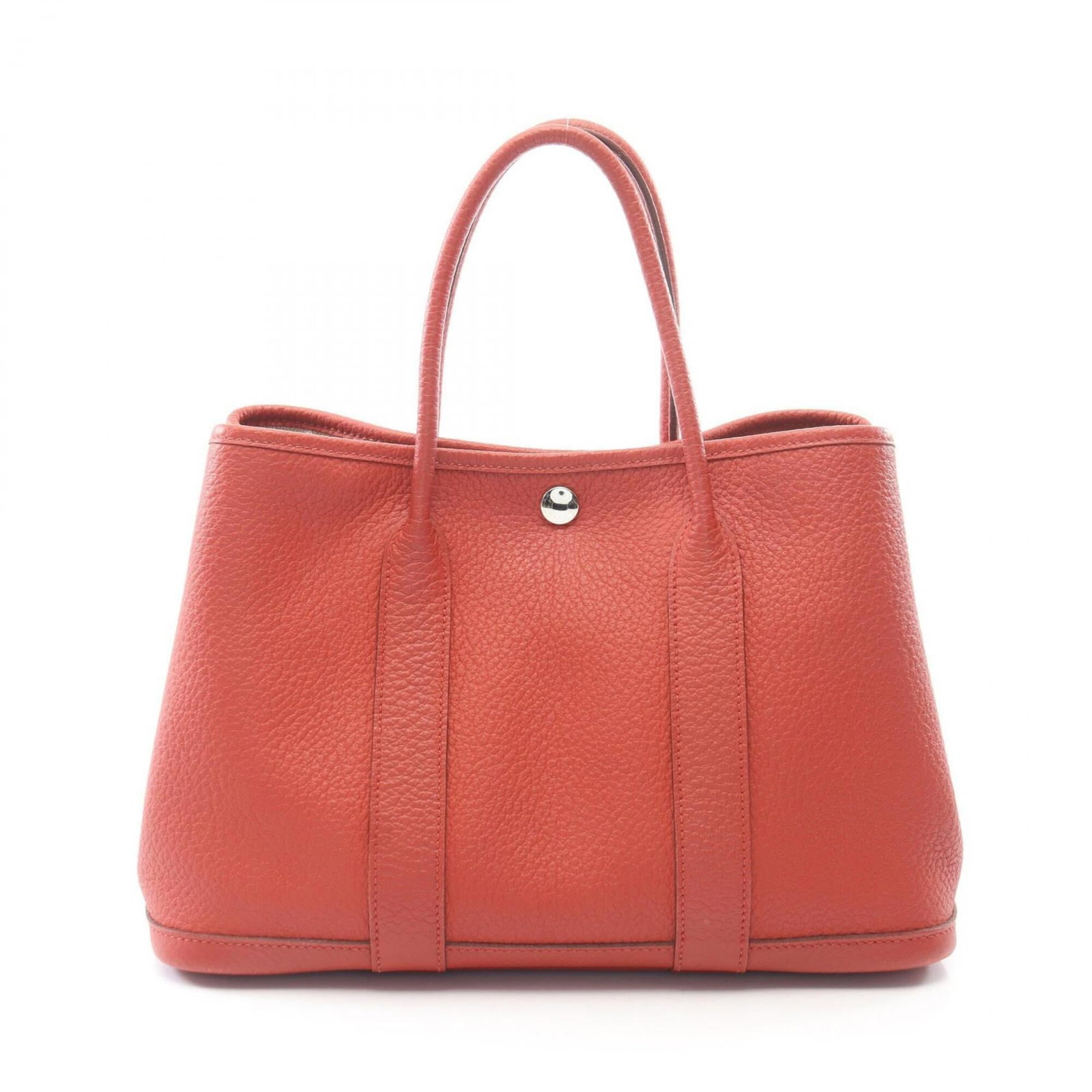 Handbag Tote Bag Country Leather Hermes: Handbag Tote Bag Country Leather Hermes Country leather Calfskin Bordeaux Bordeaux handbag tote bag, 21cm x 30cm x 14cm, from the renowned brand Hermes. This stylish tote features a classic design