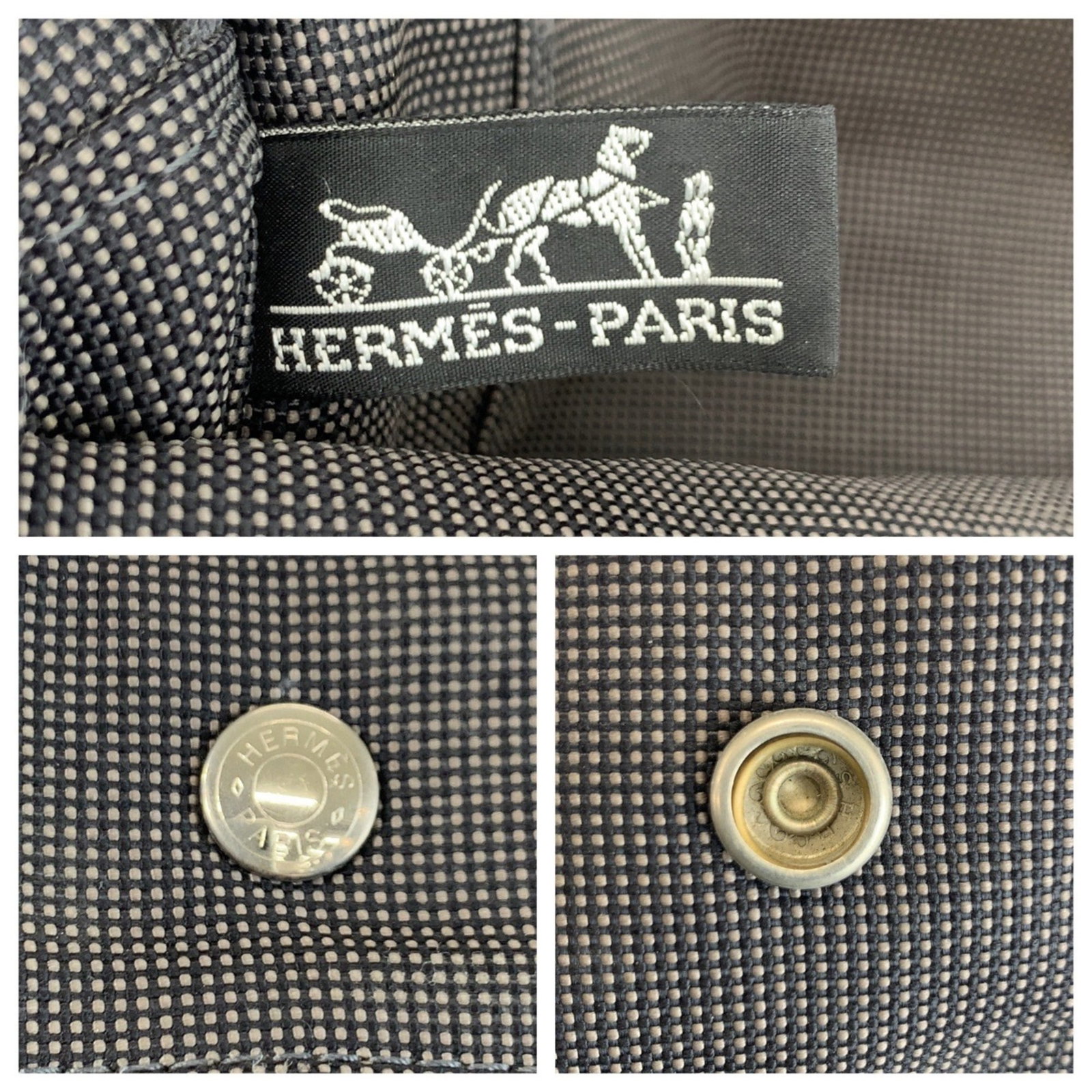 Handbag Hermes Tote Polyester Polyamide - 3