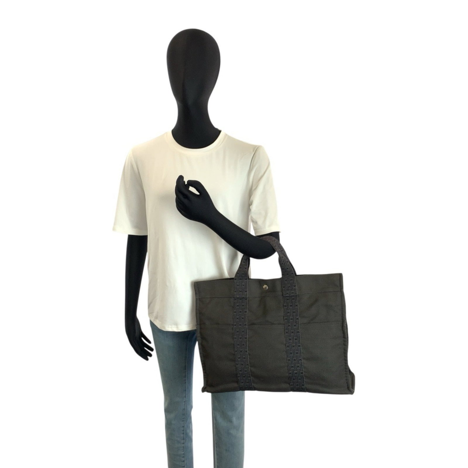 Handbag Hermes Tote Polyester Polyamide - 6