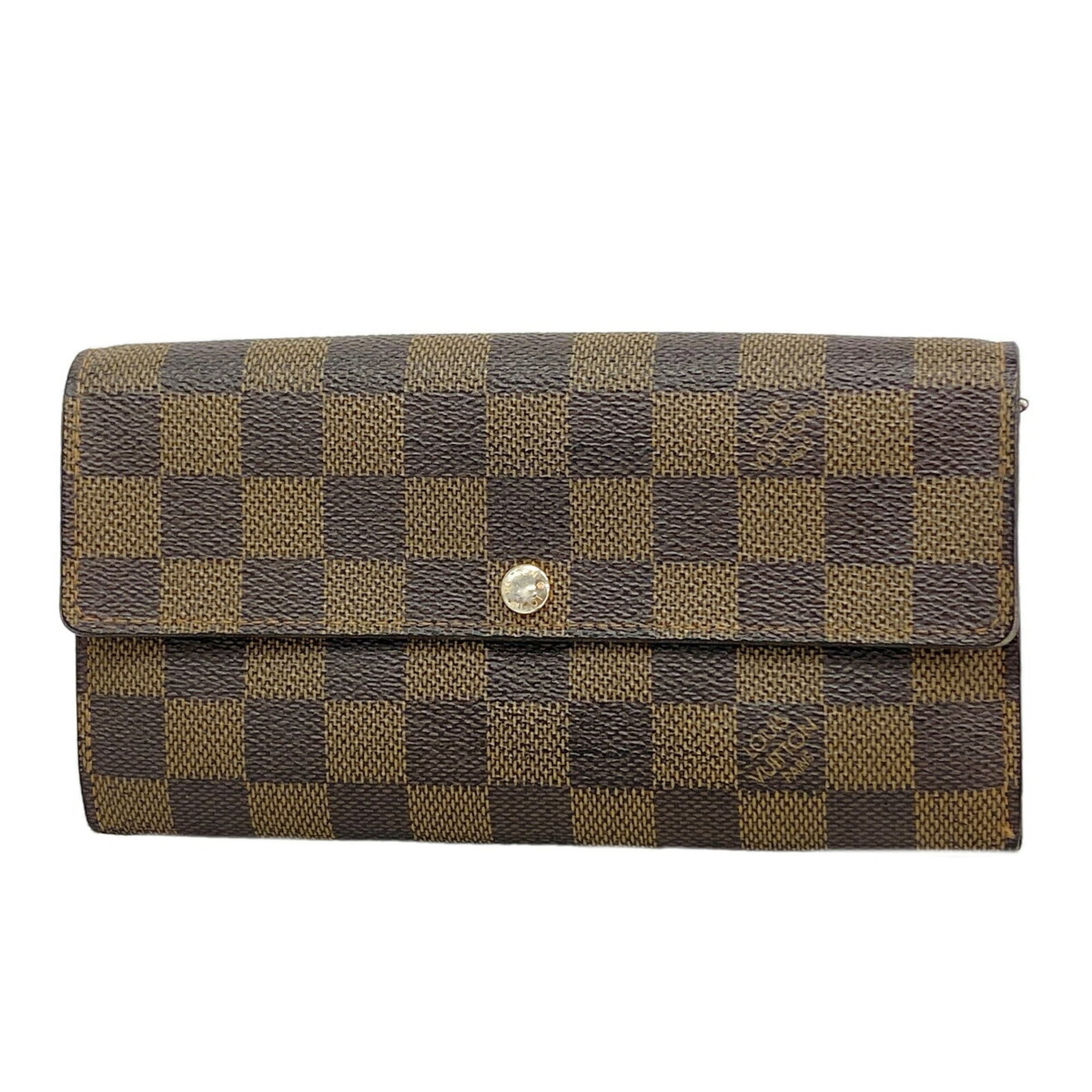 Long Wallet Louis Vuitton Bi Fold: Long Wallet Louis Vuitton Bi Fold The Louis Vuitton bi-fold wallet boasts a sleek Ebene color and a compact design, measuring 10.5cm x 18.5cm x 2.5cm, making it a stylish and functional accessory.