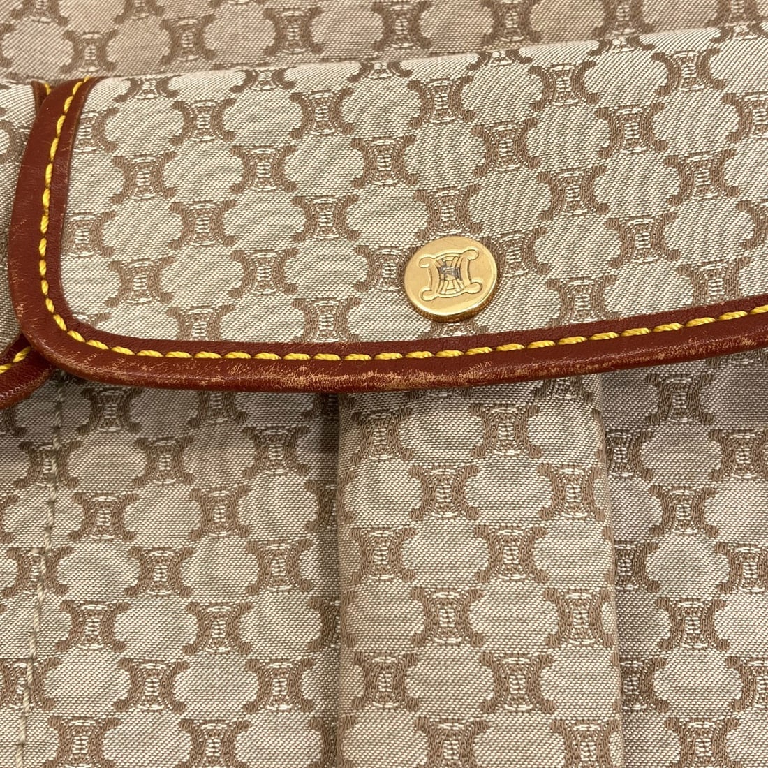 Canvas Celine Macadam Pattern Bag Shoulder - 12