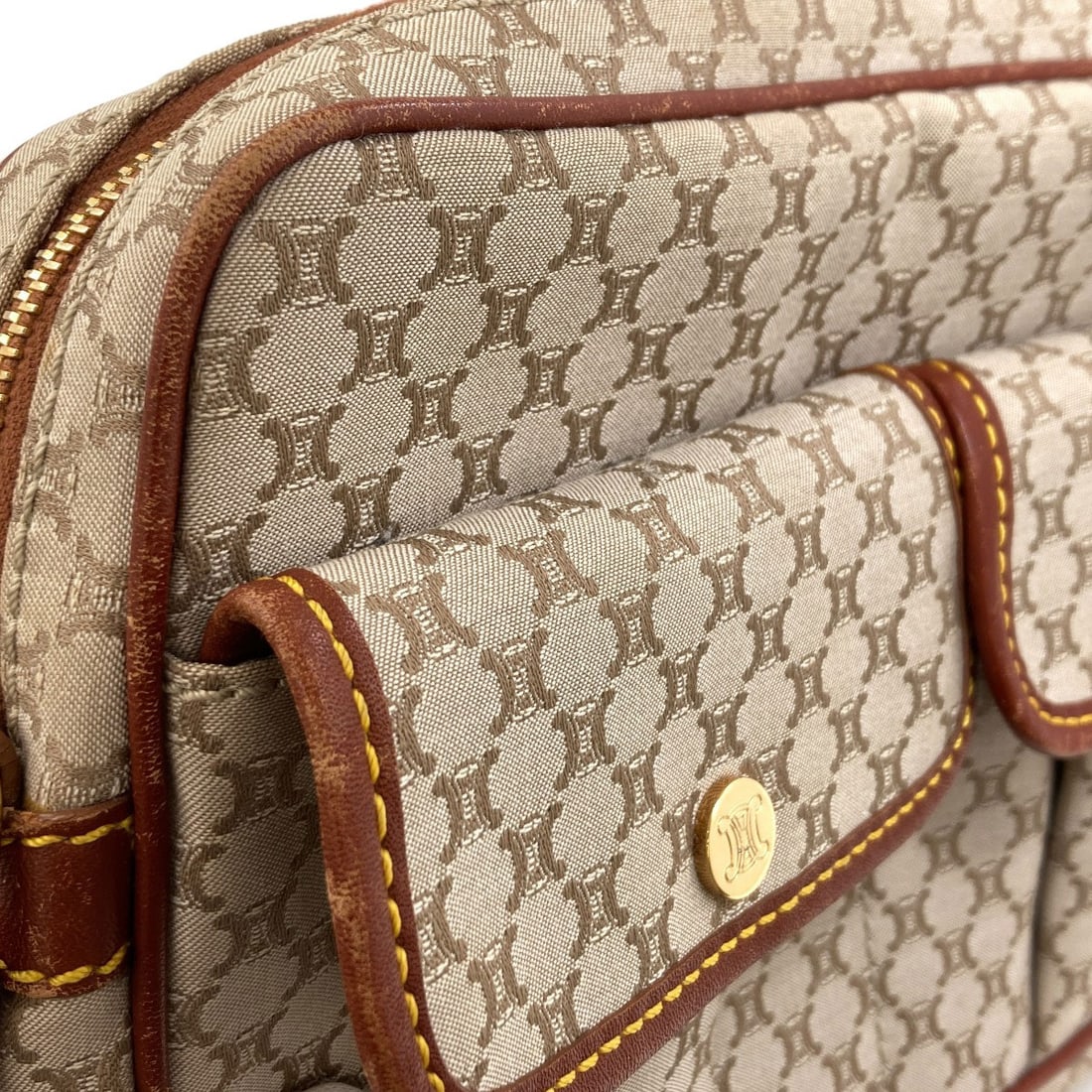 Canvas Celine Macadam Pattern Bag Shoulder - 14