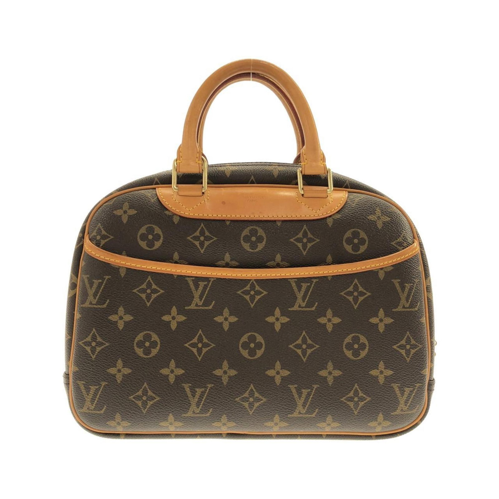 Louis Vuitton Handbag Coated Canvas: Louis Vuitton Handbag Coated Canvas Coated canvas construction provides a durable and stylish finish to this Louis Vuitton handbag. The marron color and gold hardware add a touch of sophistication,
