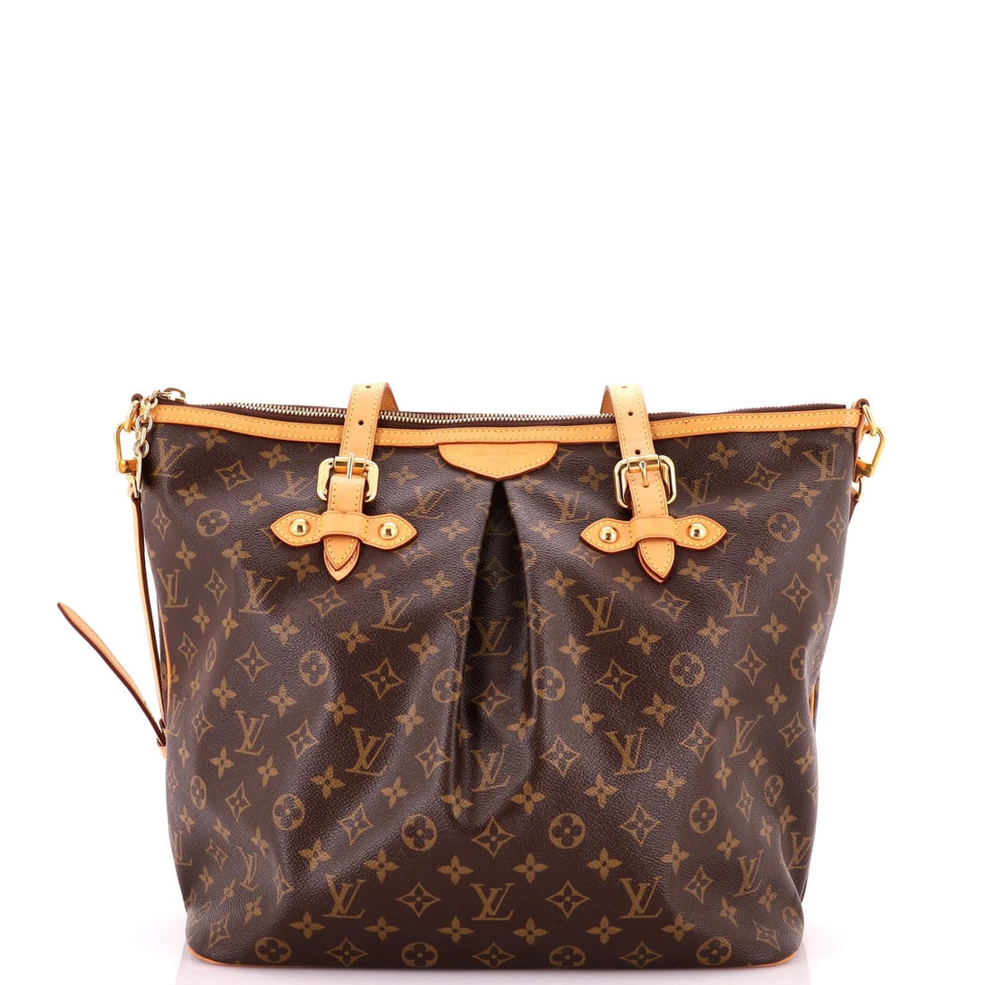 Louis Vuitton Palermo Handbag Monogram Canvas GM: Louis Vuitton Palermo Handbag Monogram Canvas GM The Louis Vuitton Palermo Handbag Monogram Canvas GM boasts a rich, brown canvas exterior with a classic design, featuring the iconic monogram