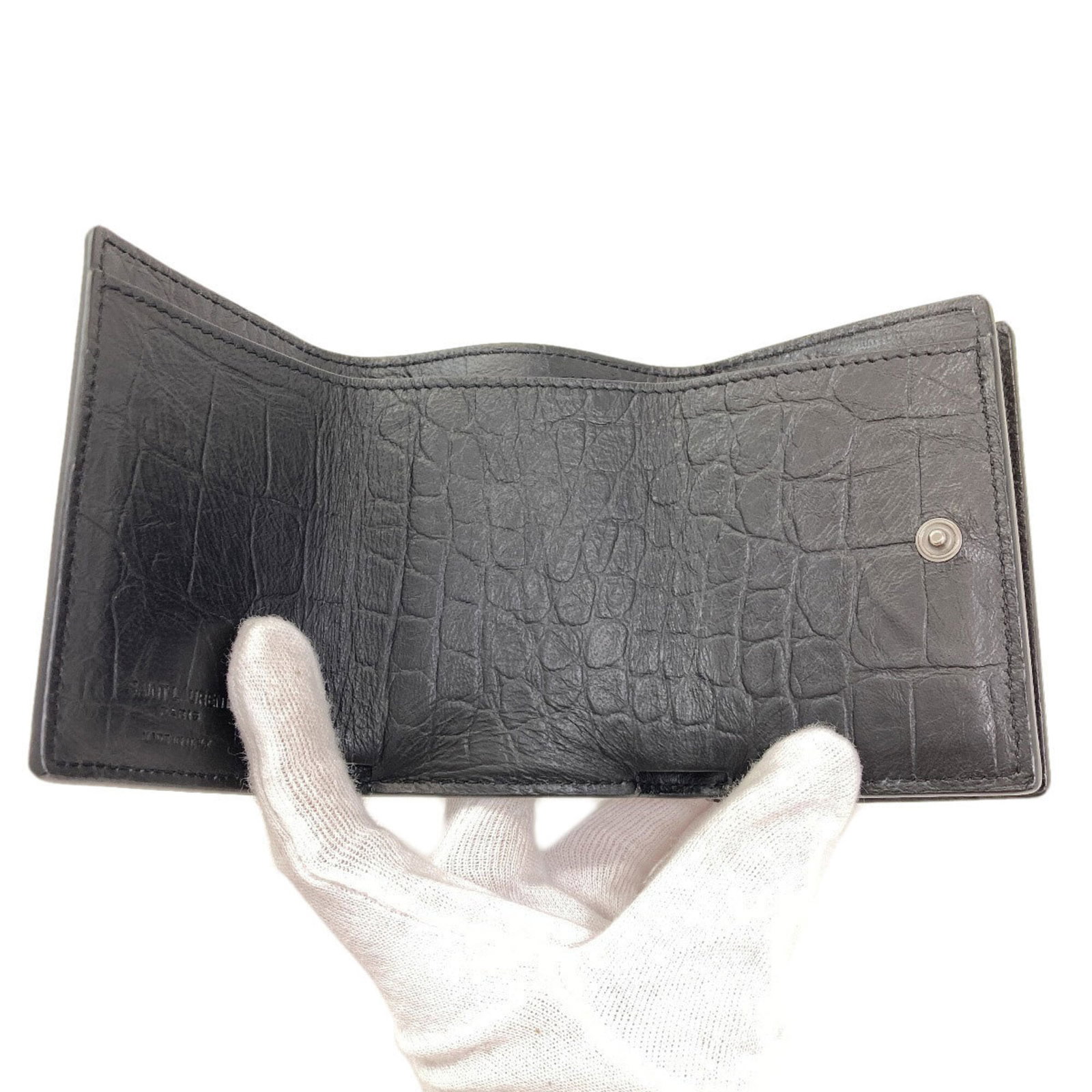 Leather Bi Fold Wallet Saint - 4