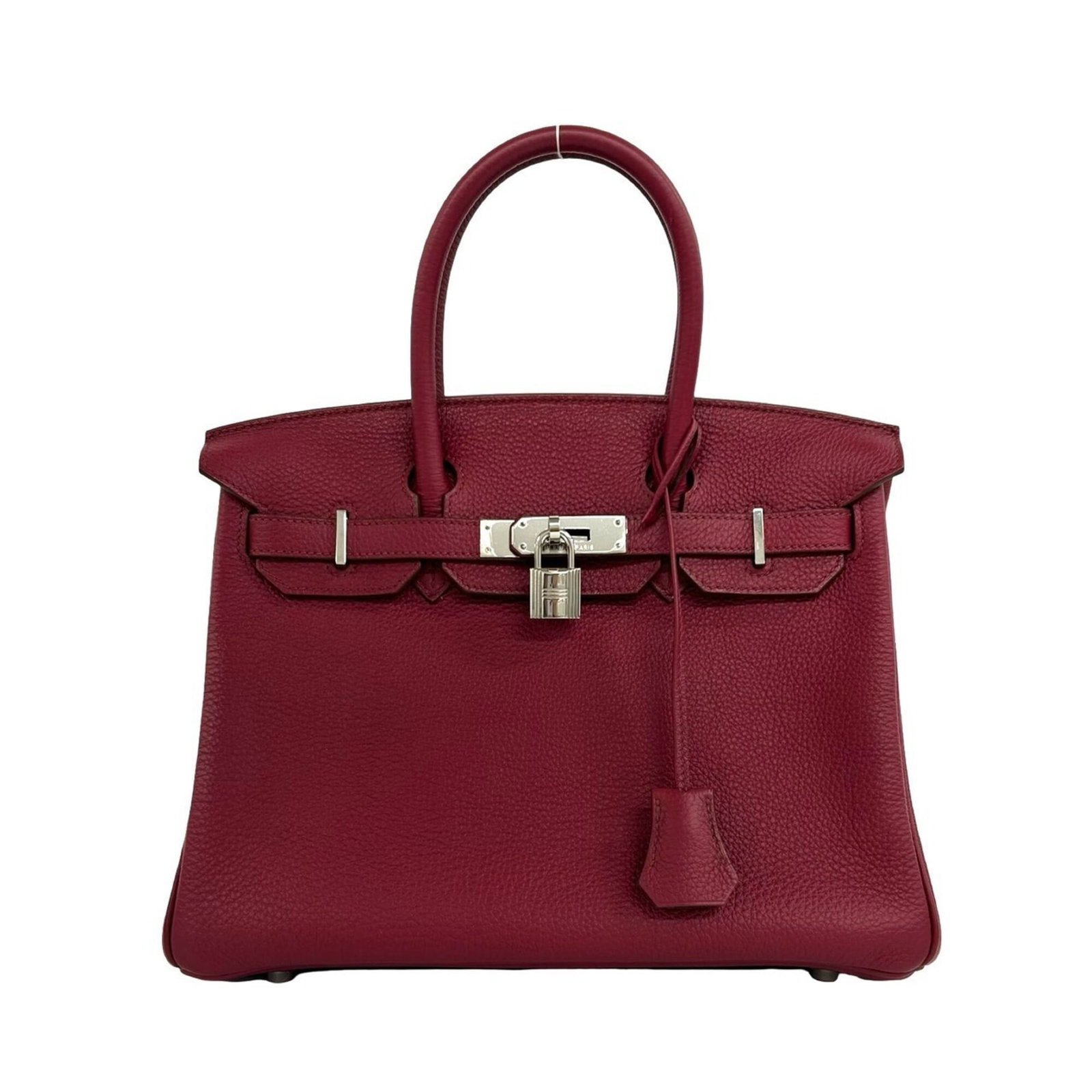 Handbag Tote Bag Hermes Leather Togo: Handbag Tote Bag Hermes Leather Togo The Hermes Leather Togo Handbag Tote Bag is a stunning red tote bag made from high-quality Togo leather. Measuring 23cm x 28.5cm x 14.5cm, this bag features a