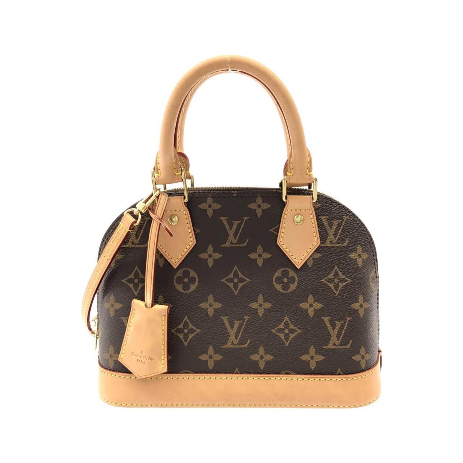 Louis Vuitton Handbag Coated Canvas: Louis Vuitton Handbag Coated Canvas Coated canvas construction provides a durable and stylish finish to this Louis Vuitton handbag. The marron color offers a versatile and timeless look, while the
