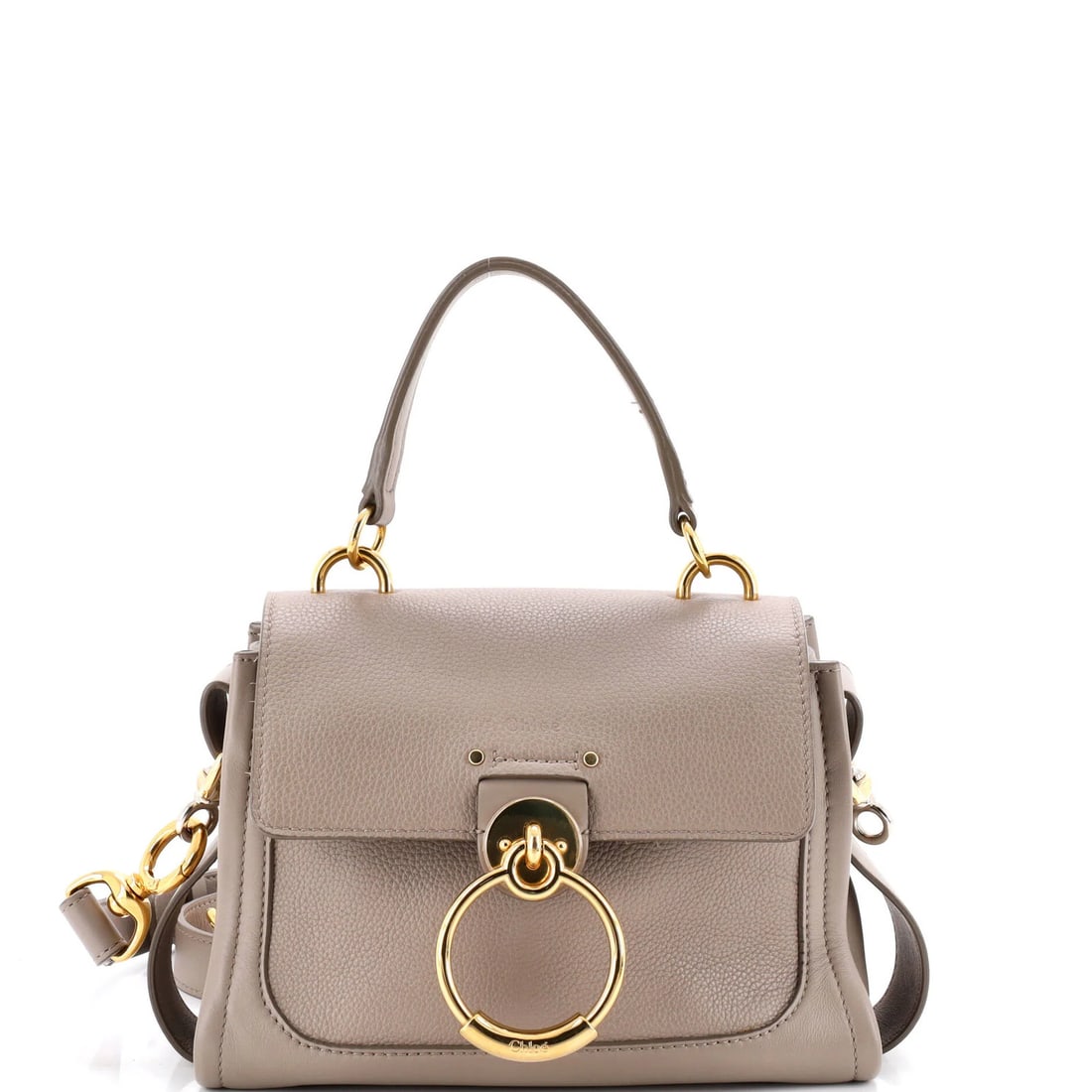 Chloe Tess Day Satchel Leather Mini: Chloe Tess Day Satchel Leather Mini Chloe Tess Day Satchel Leather Mini - A Neutral and Timeless Mini Satchel with Leather Exterior and Suede Interior. This mini satchel features a neutral exterior co