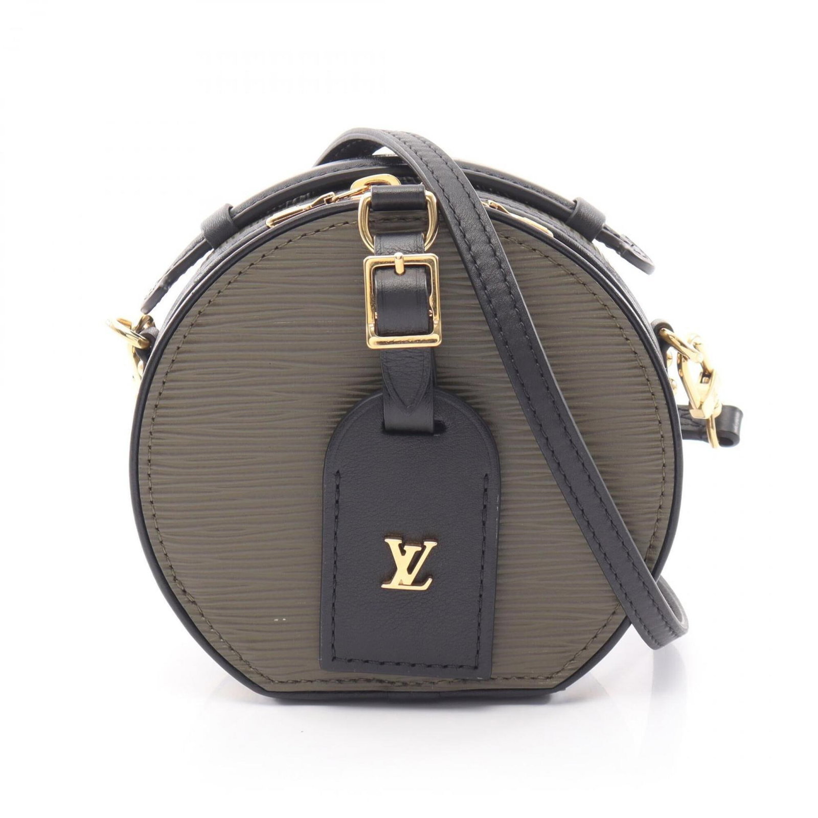 Epi Leather Louis Vuitton Handbag: Epi Leather Louis Vuitton Handbag Epi leather Louis Vuitton handbag in black, a classic design with a timeless appeal. Made from high-quality Epi leather, this bag measures 11.5cm x 13cm x 6cm and