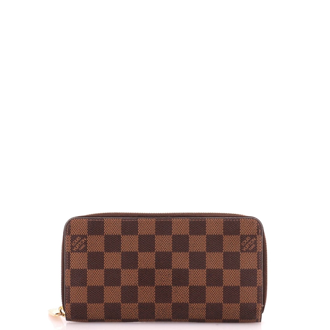 Damier Wallet Zippy Louis Vuitton: Damier Wallet Zippy Louis Vuitton Brown Damier Zippy Wallet by Louis Vuitton, featuring a canvas-coated exterior and leather interior, with gold hardware and a classic design. Measuring 4" in height, 