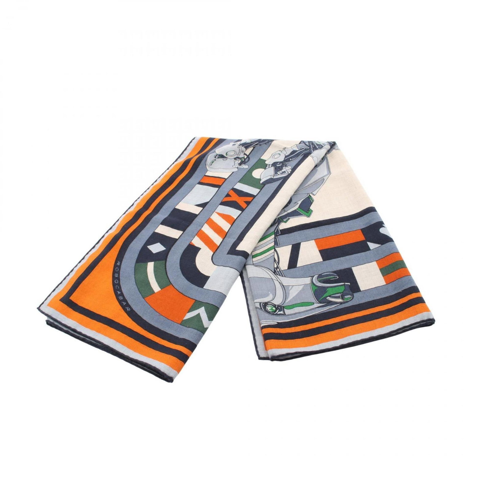 Silk cashmere scarf: Silk cashmere scarf Silk and cashmere blend for a luxurious feel, this 99cm x 99cm scarf is crafted from high-quality materials. Featuring a striking blue, multi-color, and orange design, it boasts a 