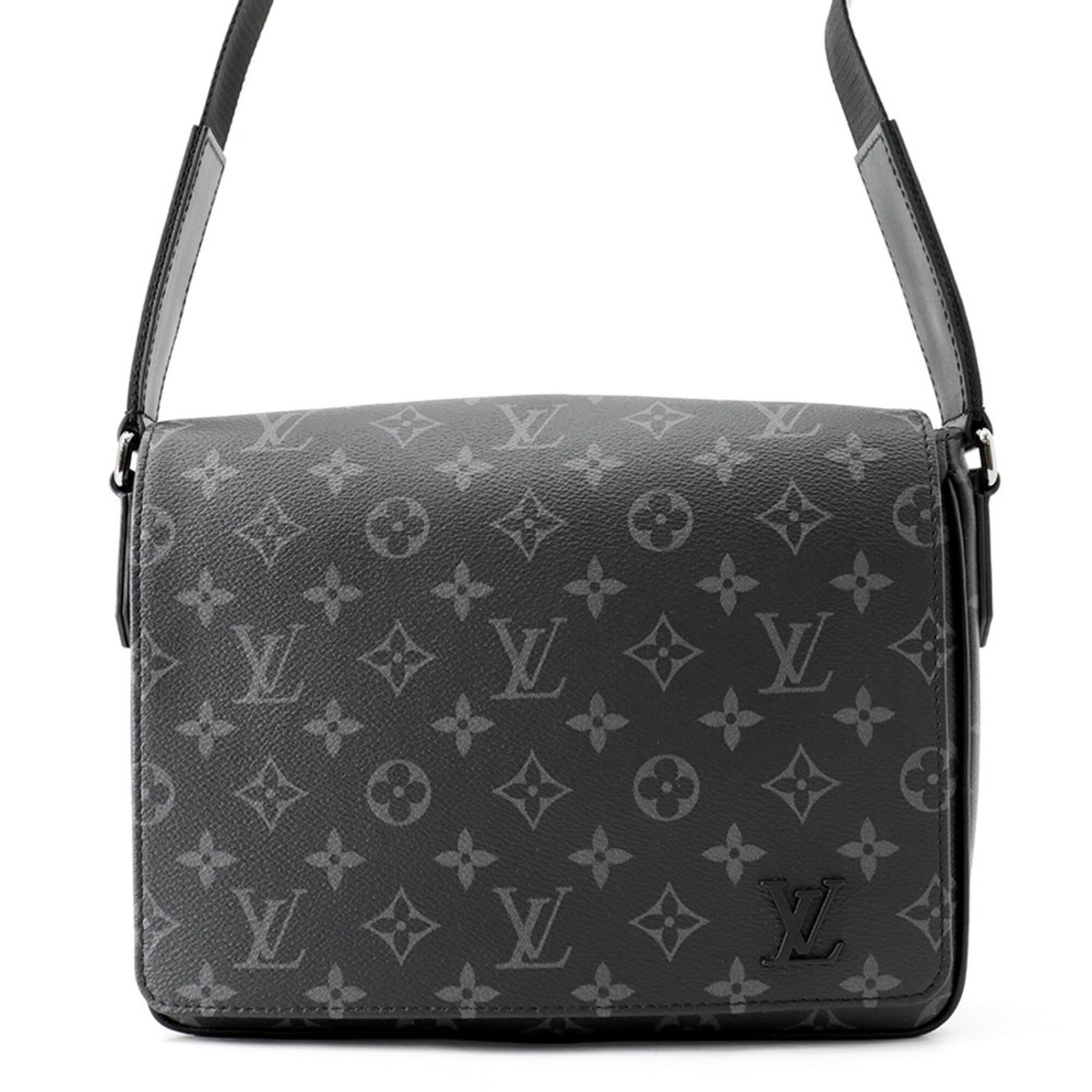 Louis Vuitton Handbag Shoulder Bag Monogram Eclipse: Louis Vuitton Handbag Shoulder Bag Monogram Eclipse Monogram Eclipse shoulder bag from Louis Vuitton, featuring the iconic Monogram Eclipse pattern in black. This stylish bag measures 20cm x 25cm x 7c