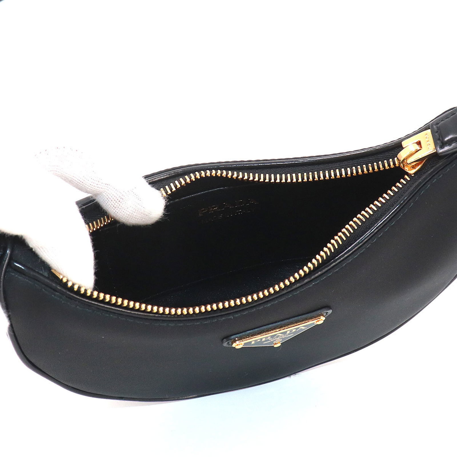 Handbag Nylon Leather Prada - 7