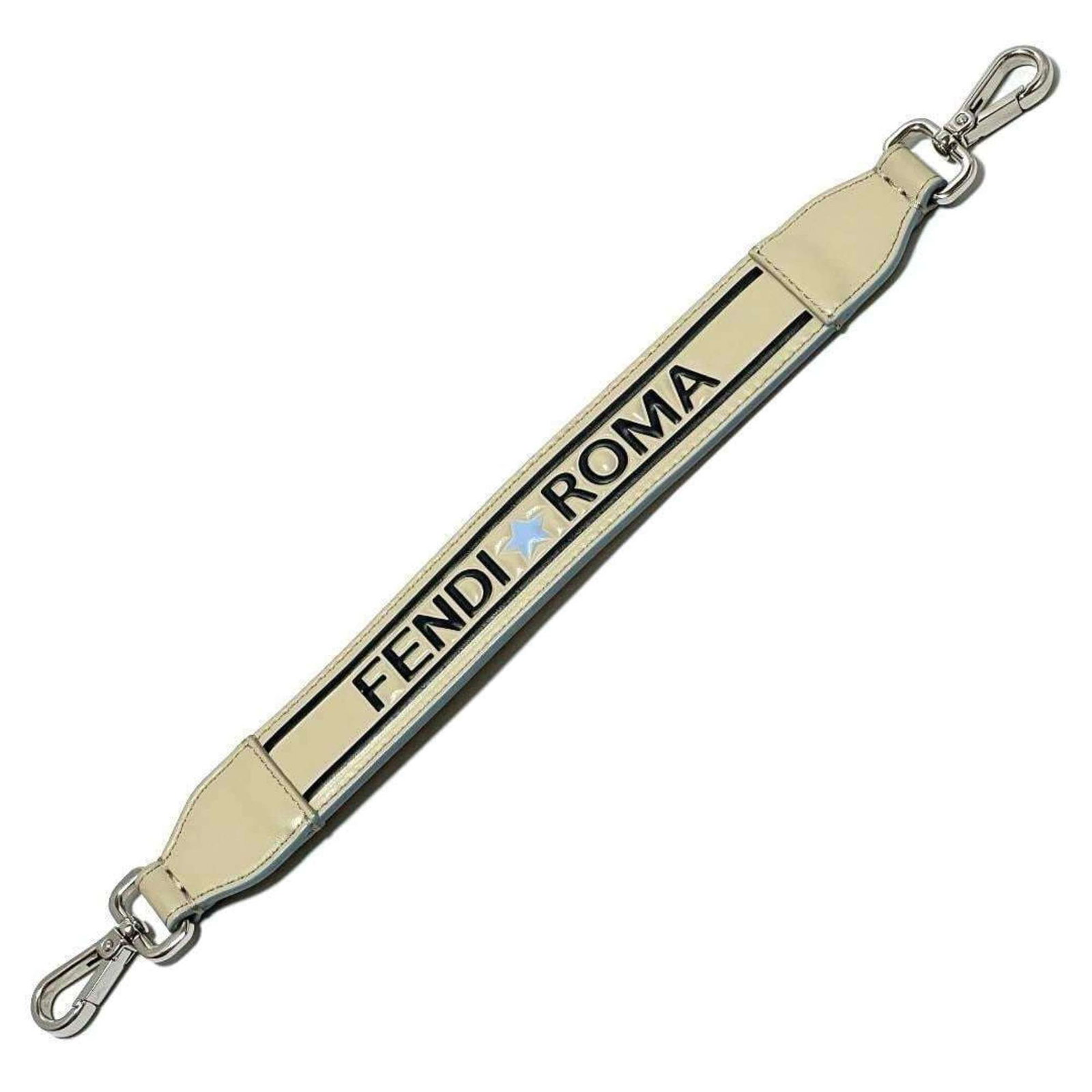 Strap Fendi Leather Metal: Strap Fendi Leather Metal Strap Fendi Leather Metal is made from high-quality leather and features metal accents, giving it a sleek and sophisticated design. The beige color adds a touch of elegance, 