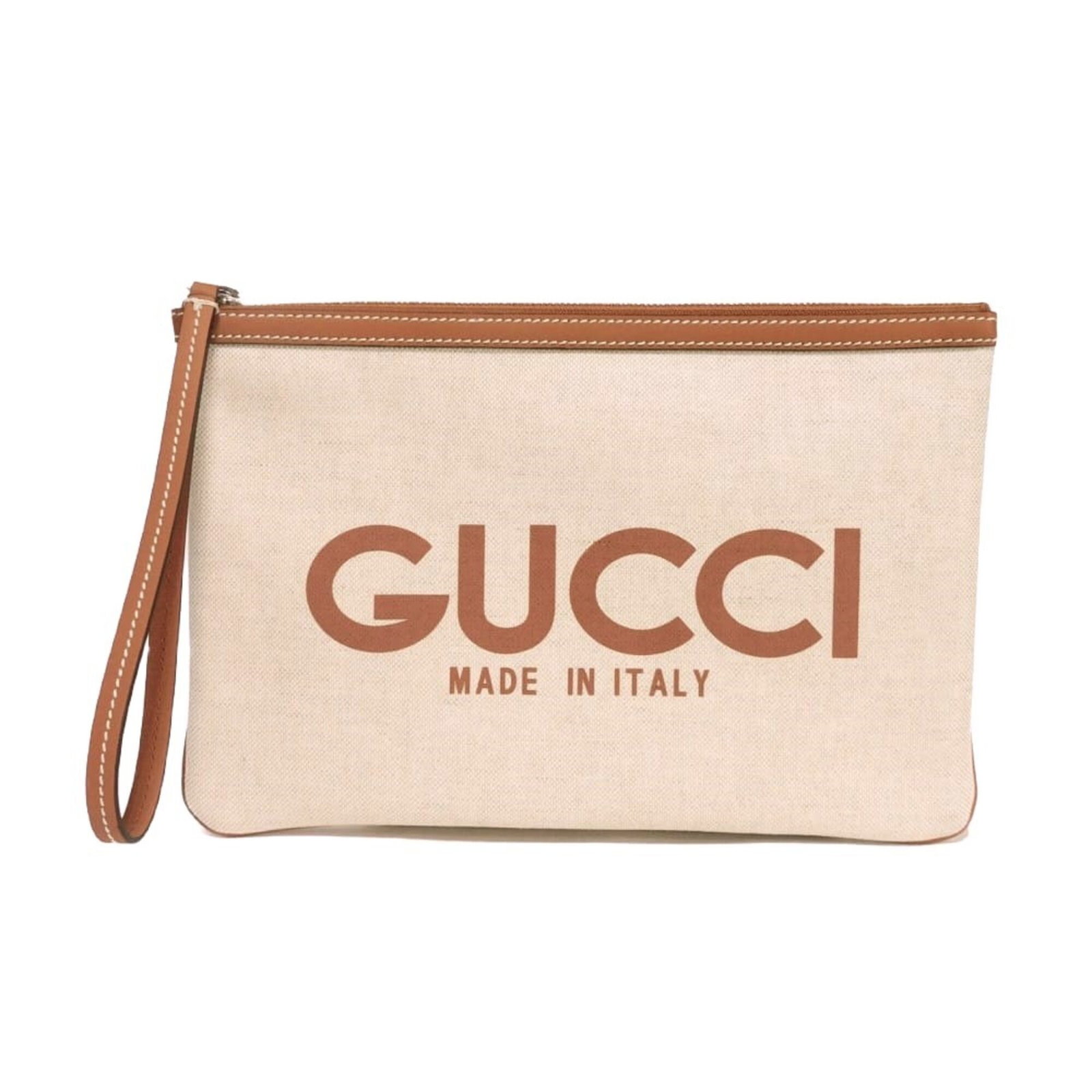 Linen Pouch Bag Clutch Gucci: Linen Pouch Bag Clutch Gucci Gucci's Linen Pouch Bag Clutch is a stylish and elegant accessory, featuring a natural beige color and a compact design. Made from high-quality linen material, this