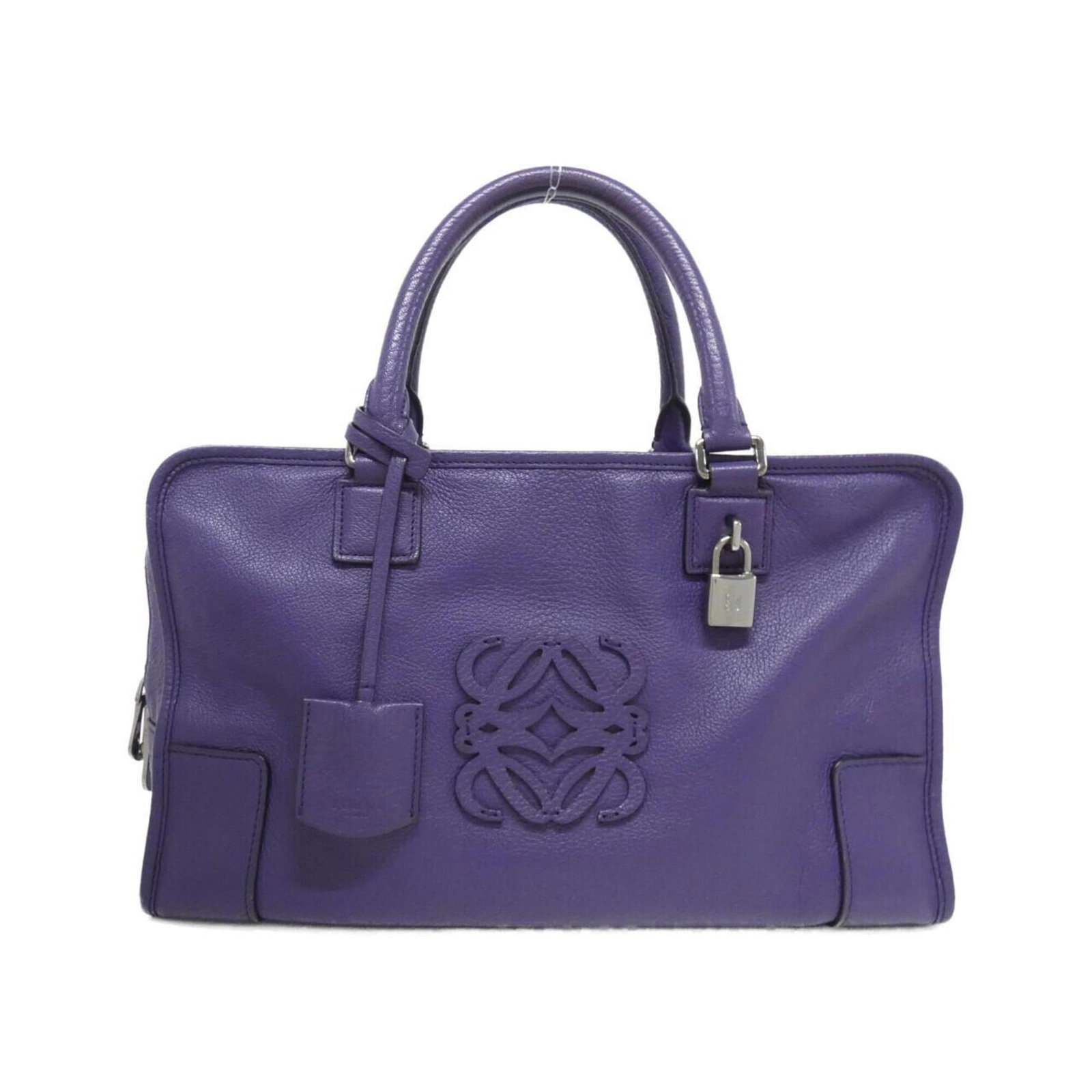 Handbag Leather Handbag: Handbag Leather Handbag This luxurious leather handbag boasts a striking purple hue and sleek silver hardware, crafted from high-quality goatskin. Measuring 22cm x 36cm x 14cm, it offers a spacious