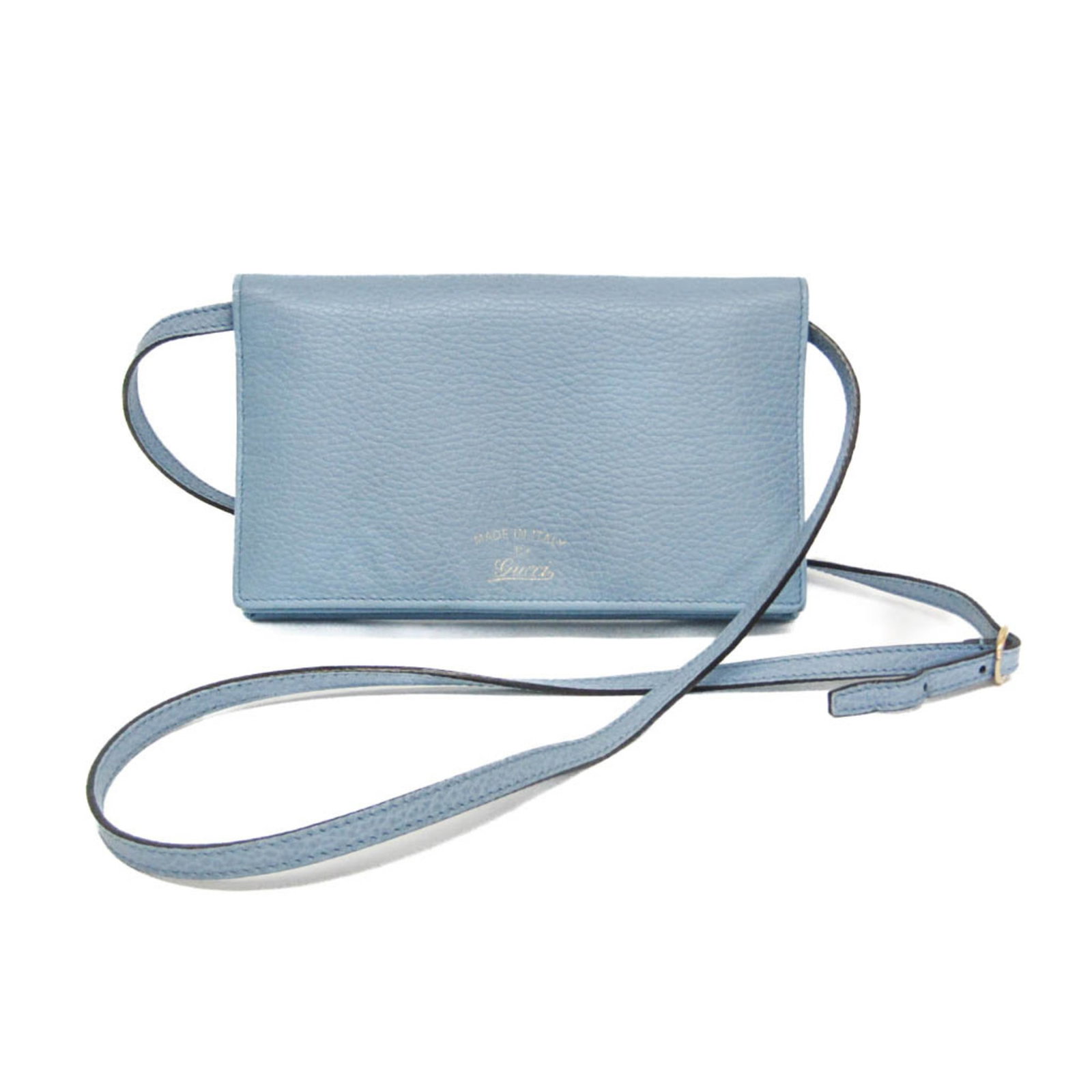 Chain Leather Shoulder Wallet Gucci: Chain Leather Shoulder Wallet Gucci The Gucci Swing Chain Leather Shoulder Wallet features a light blue color and a chain strap length of 120-125cm, making it a stylish and versatile accessory. With