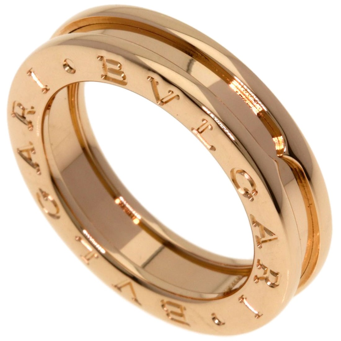 Bvlgari B.Zero1 1 Band #49 Ring K18 Pink Gold: Bvlgari B.Zero1 1 Band #49 Ring K18 Pink Gold K18 Pink Gold Bvlgari B.Zero1 1 Band #49 Ring is a luxurious piece featuring 18k pink gold construction. This ring showcases the brand's signature style w