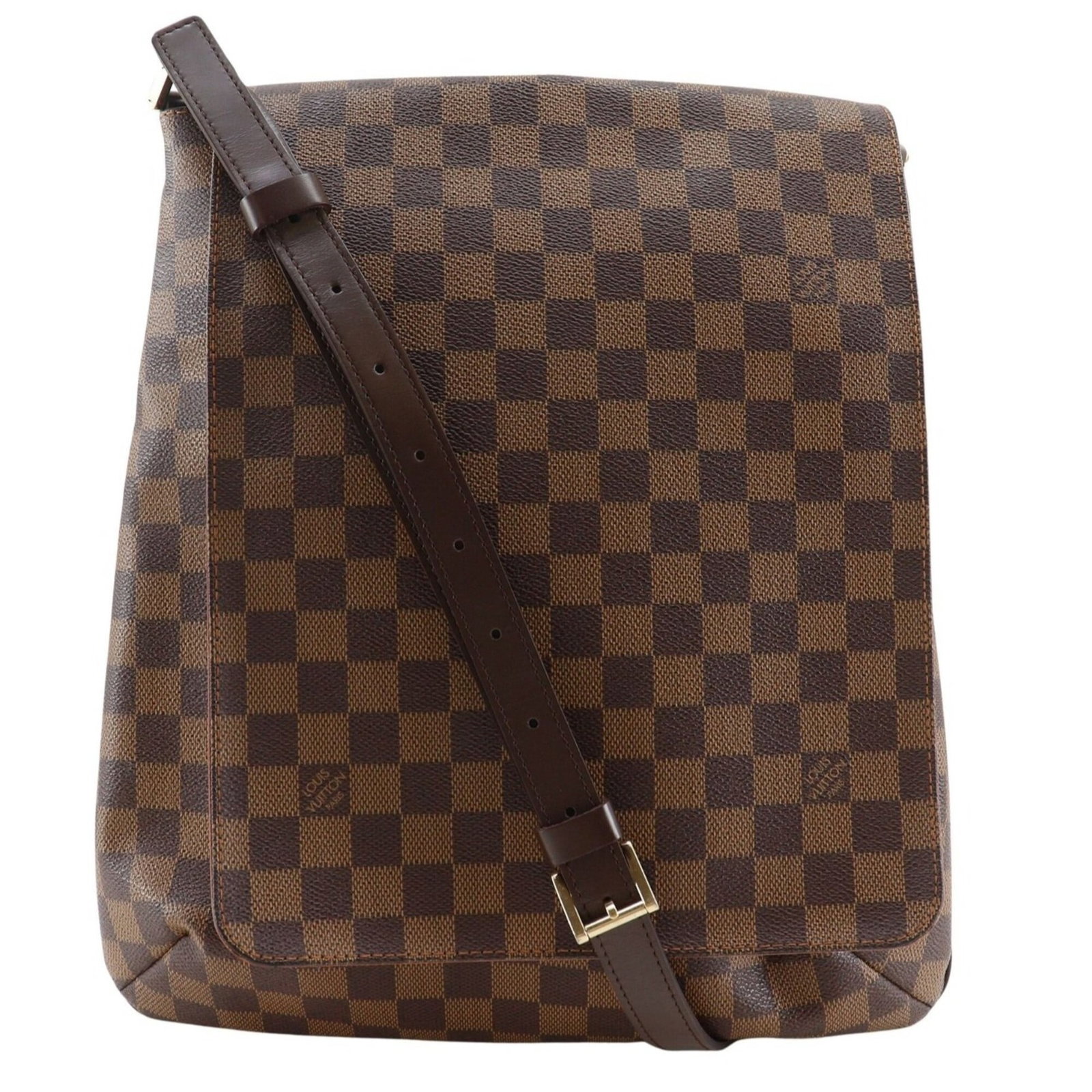 Shoulder Bag Damier Canvas By Louis Vuitton: Shoulder Bag Damier Canvas By Louis Vuitton Damier Canvas by Louis Vuitton, a timeless and iconic design, is presented in rich brown Damier Canvas. This shoulder bag measures 36cm x 31cm x 7cm,