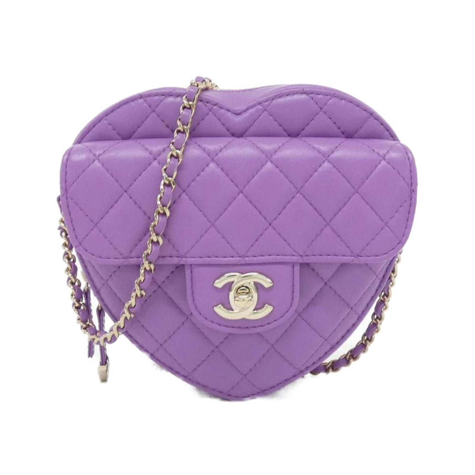 Shoulder Bag Leather Chanel: Shoulder Bag Leather Chanel The Chanel MPN AS3191 Shoulder Bag is a luxurious leather shoulder bag made from lambskin, featuring a rich purple color. Measuring 17cm x 18cm x 5cm, this stylish bag is