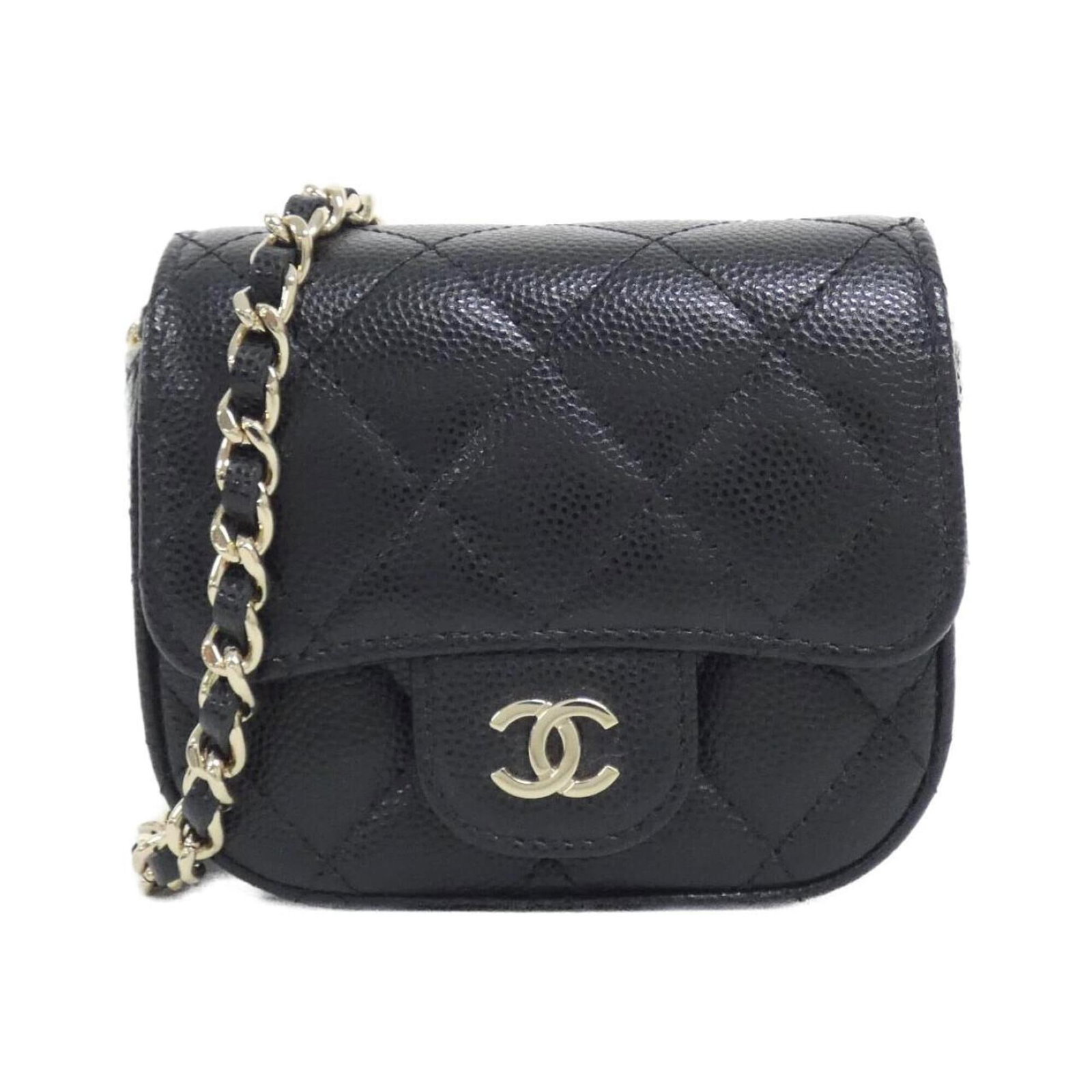 Calfskin Grained Shoulder Bag Handbag: Calfskin Grained Shoulder Bag Handbag Calfskin Grained Shoulder Bag Handbag in Black. This sleek, all-black shoulder bag features a classic design with a structured shape and gold hardware, adding a
