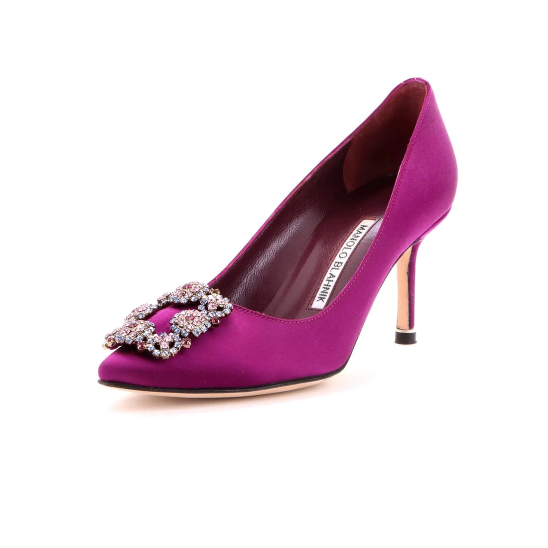 Manolo Blahnik Women's Hangisi Pumps Satin 70 (1 of 5)