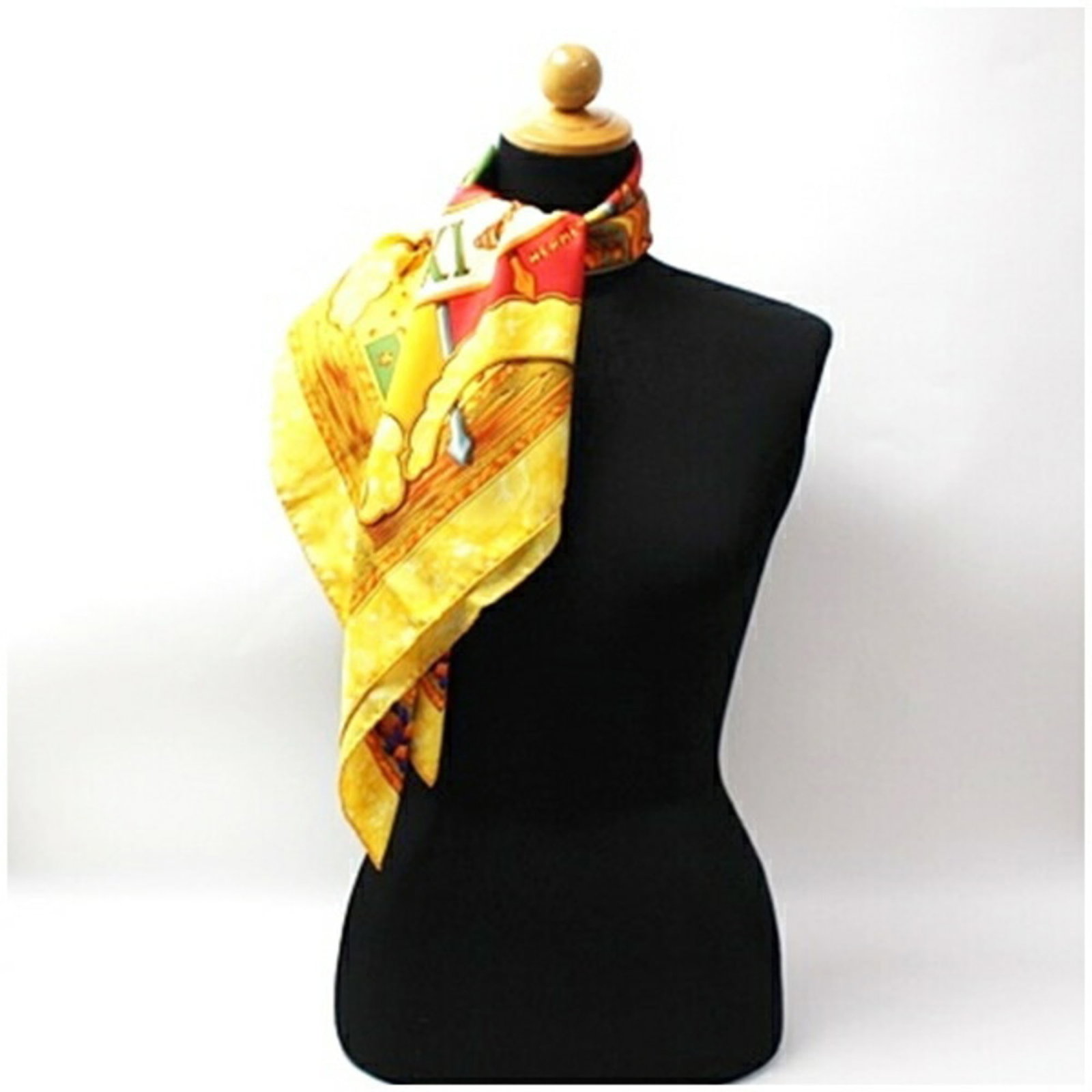 Silk Hermes Scarf - 4
