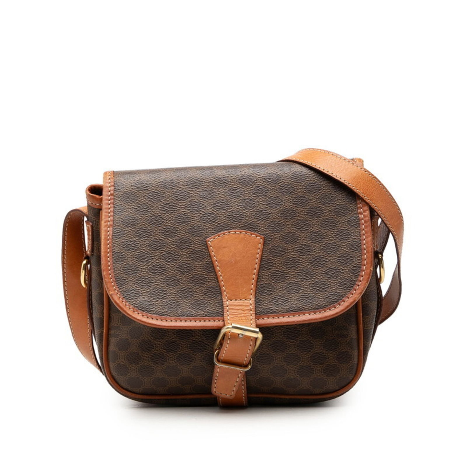 Pvc Leather Celine Shoulder Bag: Pvc Leather Celine Shoulder Bag PVC Leather Celine Shoulder Bag - A stylish and modern accessory, this bag features a unique combination of PVC and leather materials, with a sleek brown color and a
