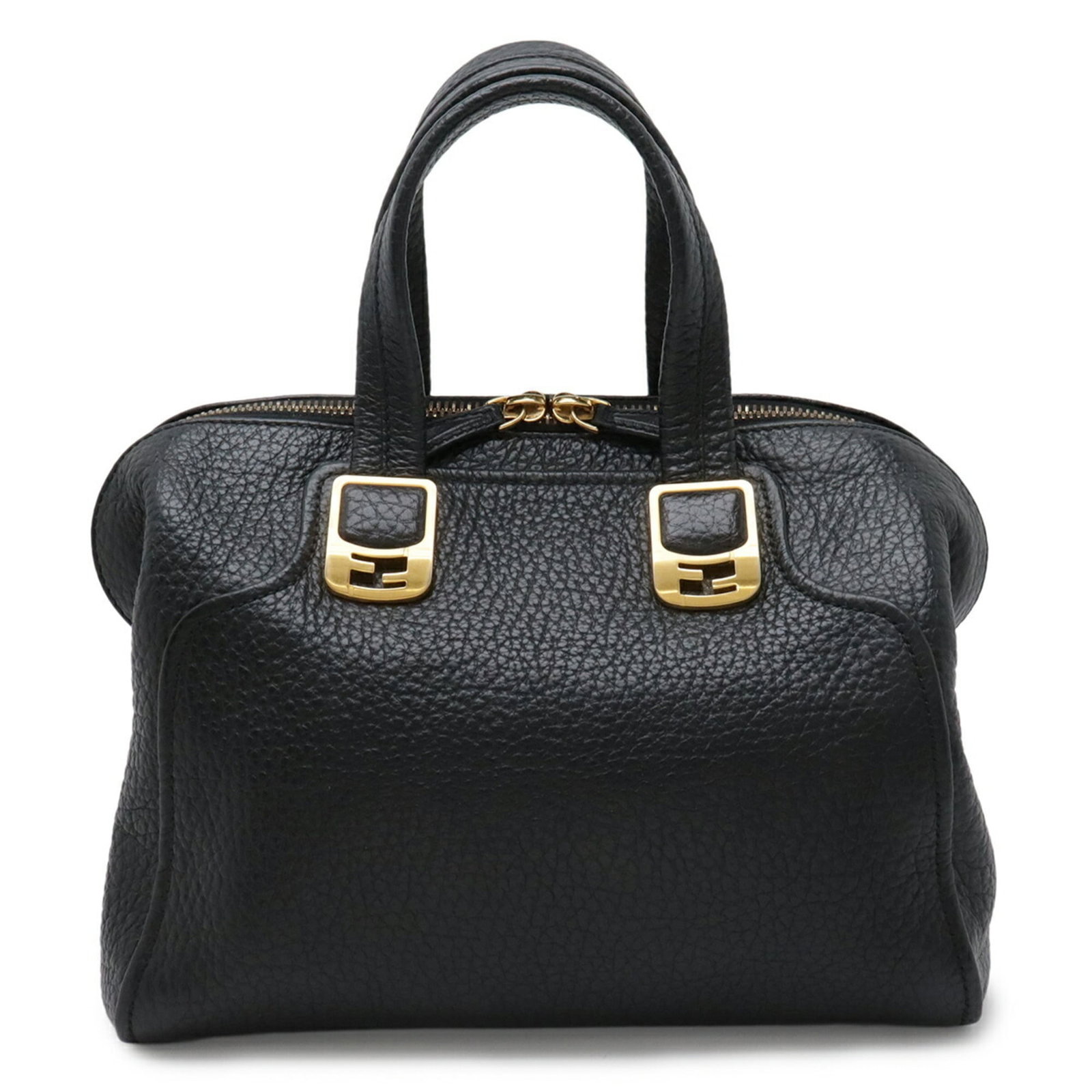 Handbag Tote Bag Leather by Fendi: Handbag Tote Bag Leather by Fendi Black leather tote bag from Fendi, measuring 25cm x 31cm x 16cm, offering a sleek and sophisticated design. Crafted from high-quality leather, this stylish bag