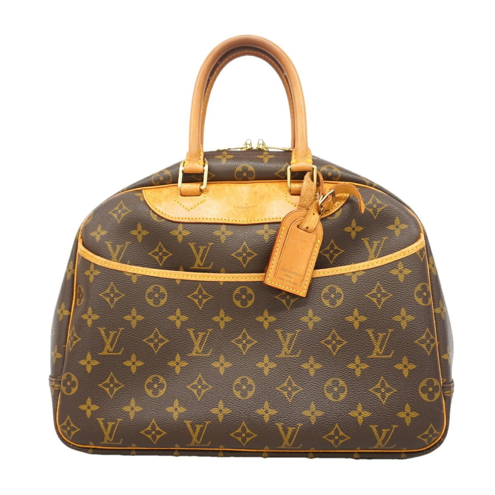 Handbag Louis Vuitton: Handbag Louis Vuitton Brown Louis Vuitton handbag with dimensions 26cm x 34cm x 13cm, perfect for everyday use. Made with signature craftsmanship, this stylish bag features a classic design that