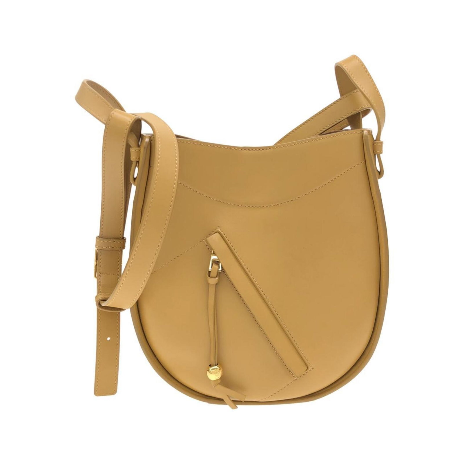 Handbag Leather Handbag: Handbag Leather Handbag The Loewe MPN A538HHSX01 Handbag boasts a vibrant yellow color and gold hardware, adding a touch of elegance to any outfit. Made from high-quality calfskin leather, this