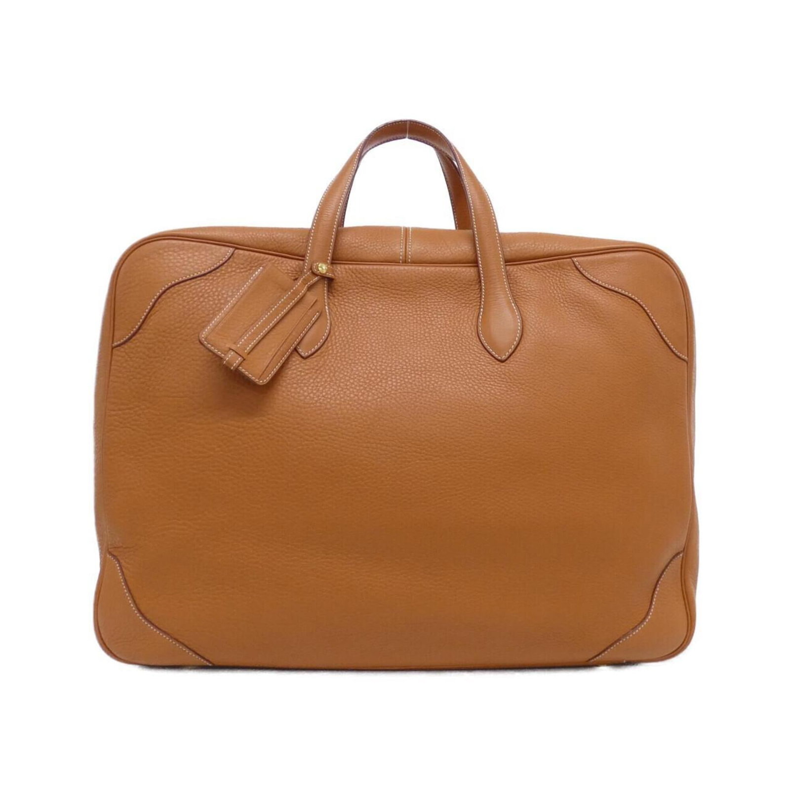 Boston Bag Taurillon Clemence Leather: Boston Bag Taurillon Clemence Leather Taurillon Clemence leather is a rich, luxurious material known for its exceptional suppleness and durability. This Boston bag boasts a classic design with a