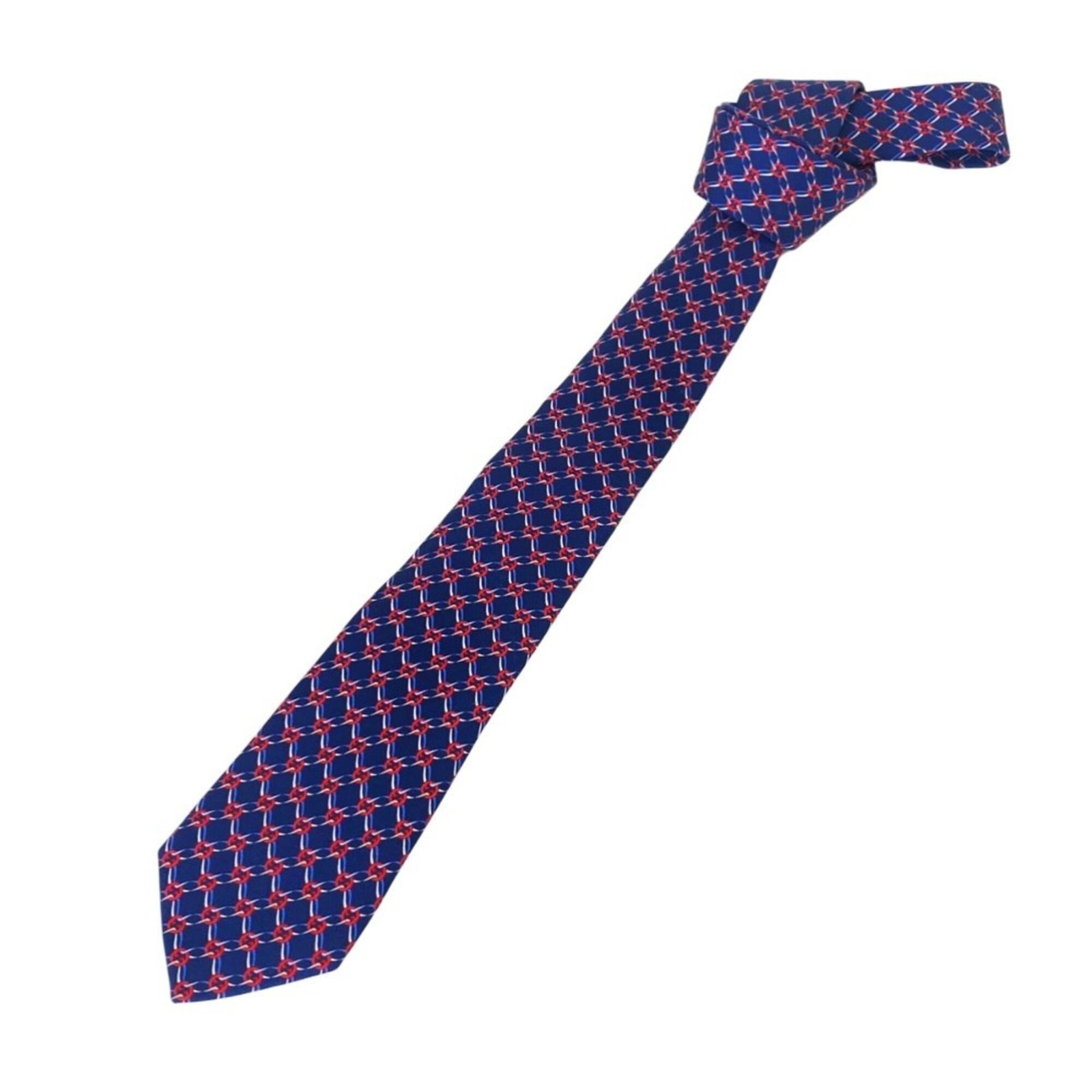 Silk cravat Gucci: Silk cravat Gucci Silk cravat from Gucci, measuring 153.5cm in length and 7.5cm in width, crafted from high-quality silk material. This navy-colored cravat is a stylish accessory for men, adding a