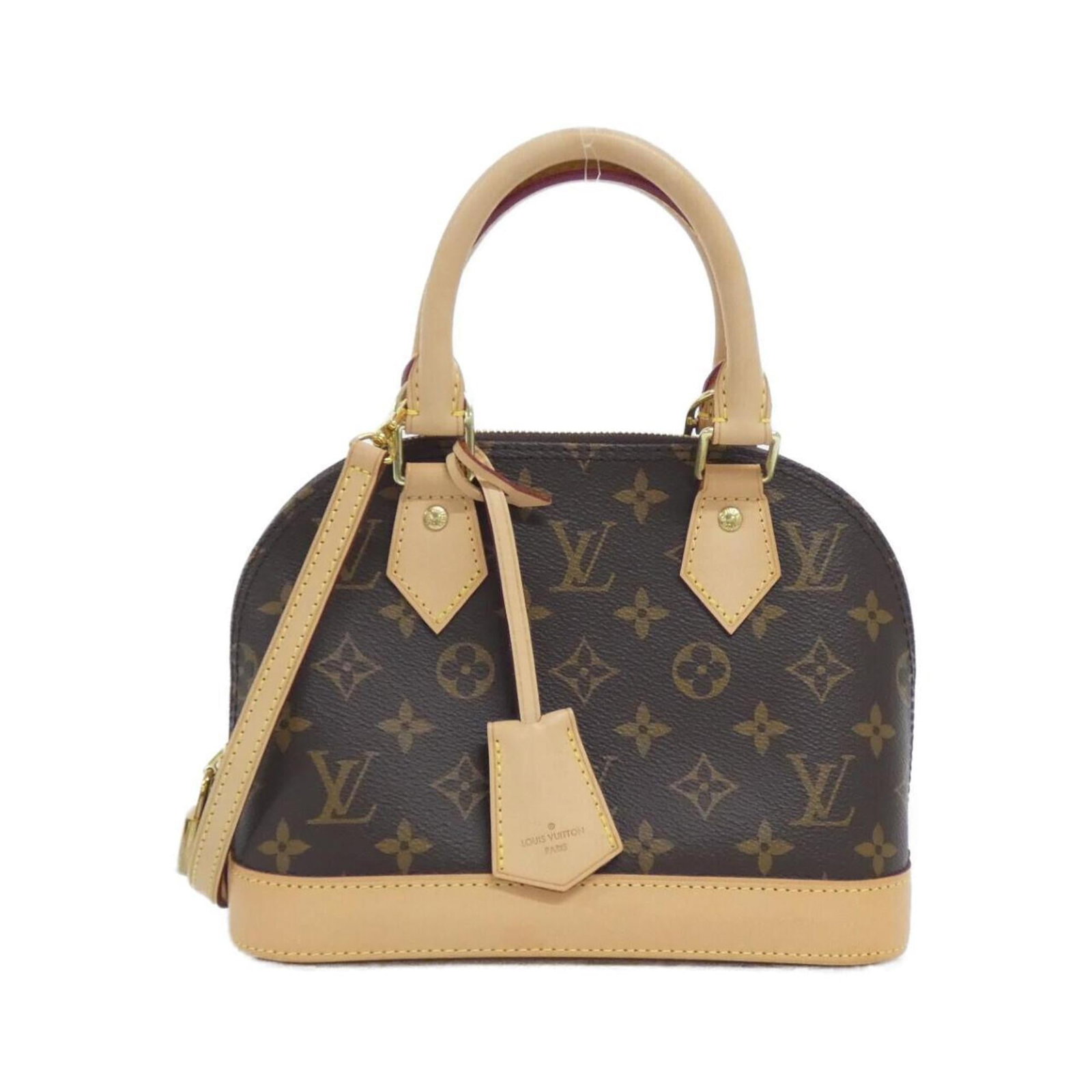 Louis Vuitton Monogram Handbag: Louis Vuitton Monogram Handbag Monogrammed luxury at its finest, this Louis Vuitton M53152 handbag boasts the iconic monogram pattern in rich Marron hues, complemented by gold-toned hardware for a