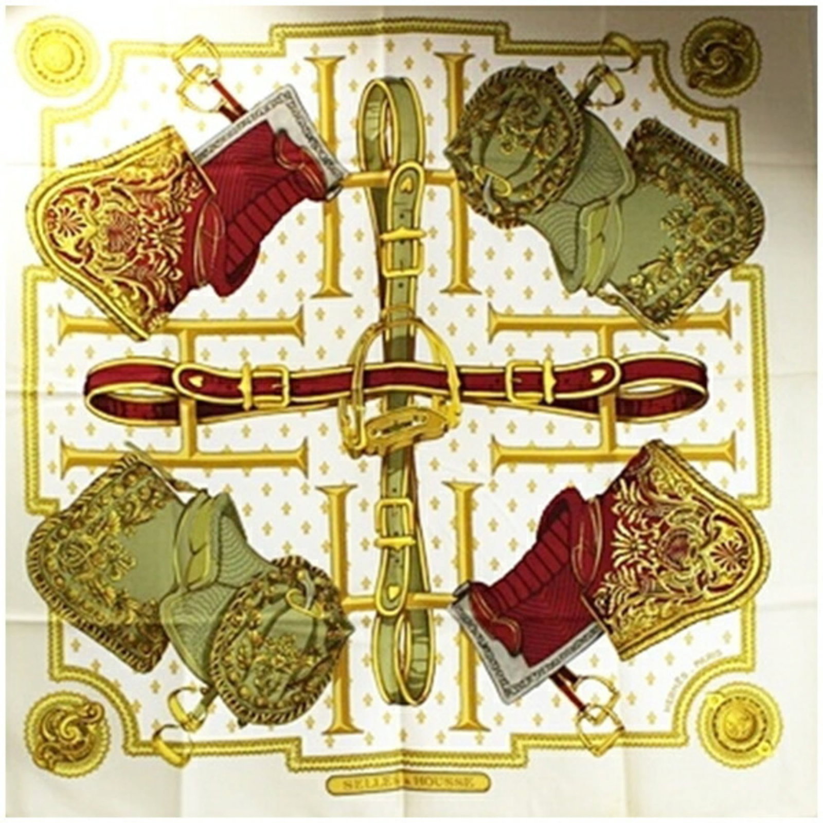 Hermes Scarf: Hermes Scarf Beige and Ivory Herm?s Scarf, measuring 90cm x 88cm, is a classic accessory for any wardrobe. This iconic scarf features the timeless design and craftsmanship that Herm?s is renowned