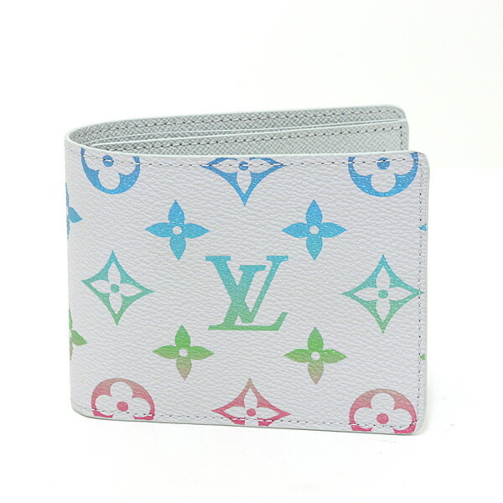 Louis Vuitton Wallet (Bi-Fold) Monogram Canvas: Louis Vuitton Wallet (Bi-Fold) Monogram Canvas Gray, Multi-color Monogram Canvas Louis Vuitton Bi-Fold Wallet. This iconic bi-fold wallet features the signature Monogram pattern, crafted from