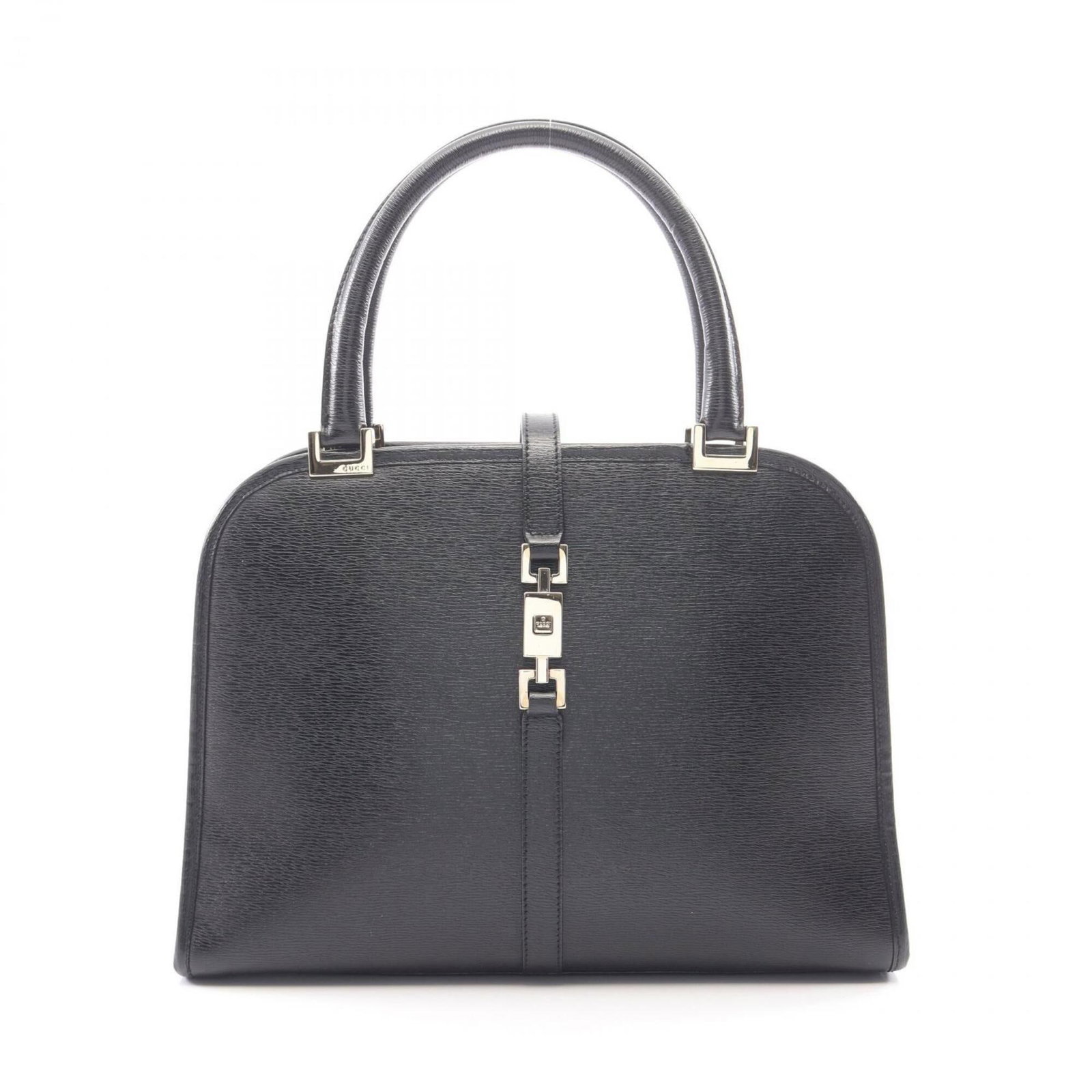Handbag Leather Gucci: Handbag Leather Gucci Black Gucci leather handbag with a sleek 21cm x 29cm x 7cm size, perfect for everyday use. The bag's classic design and premium leather material make it a timeless accessory.