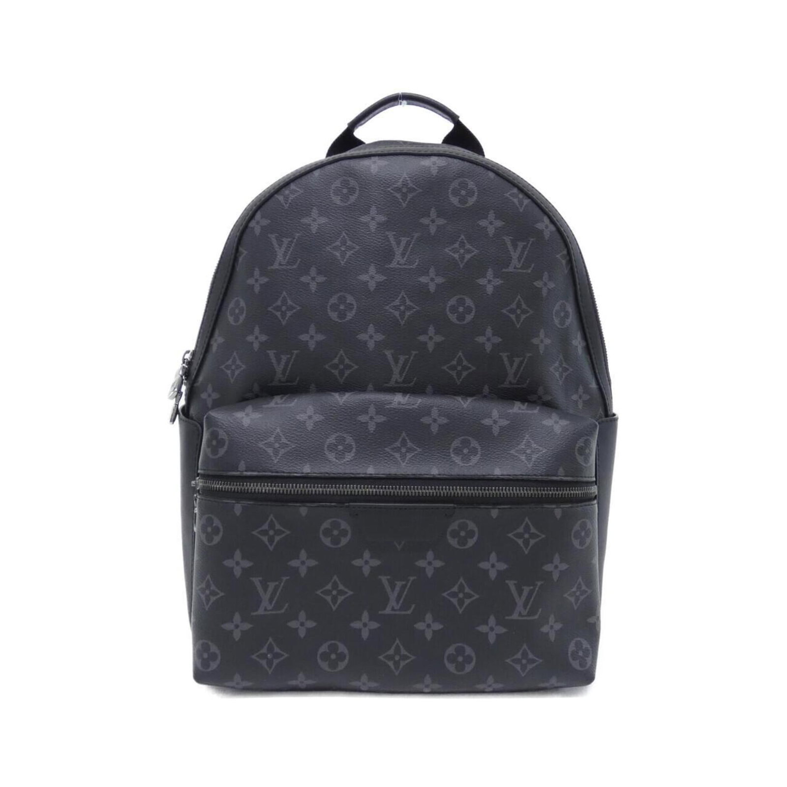 Backpack Coated Canvas Louis Vuitton: Backpack Coated Canvas Louis Vuitton Coated canvas backpack from Louis Vuitton, featuring a classic design with a black finish and silver hardware. The bag measures 38cm x 29cm x 20cm and is made