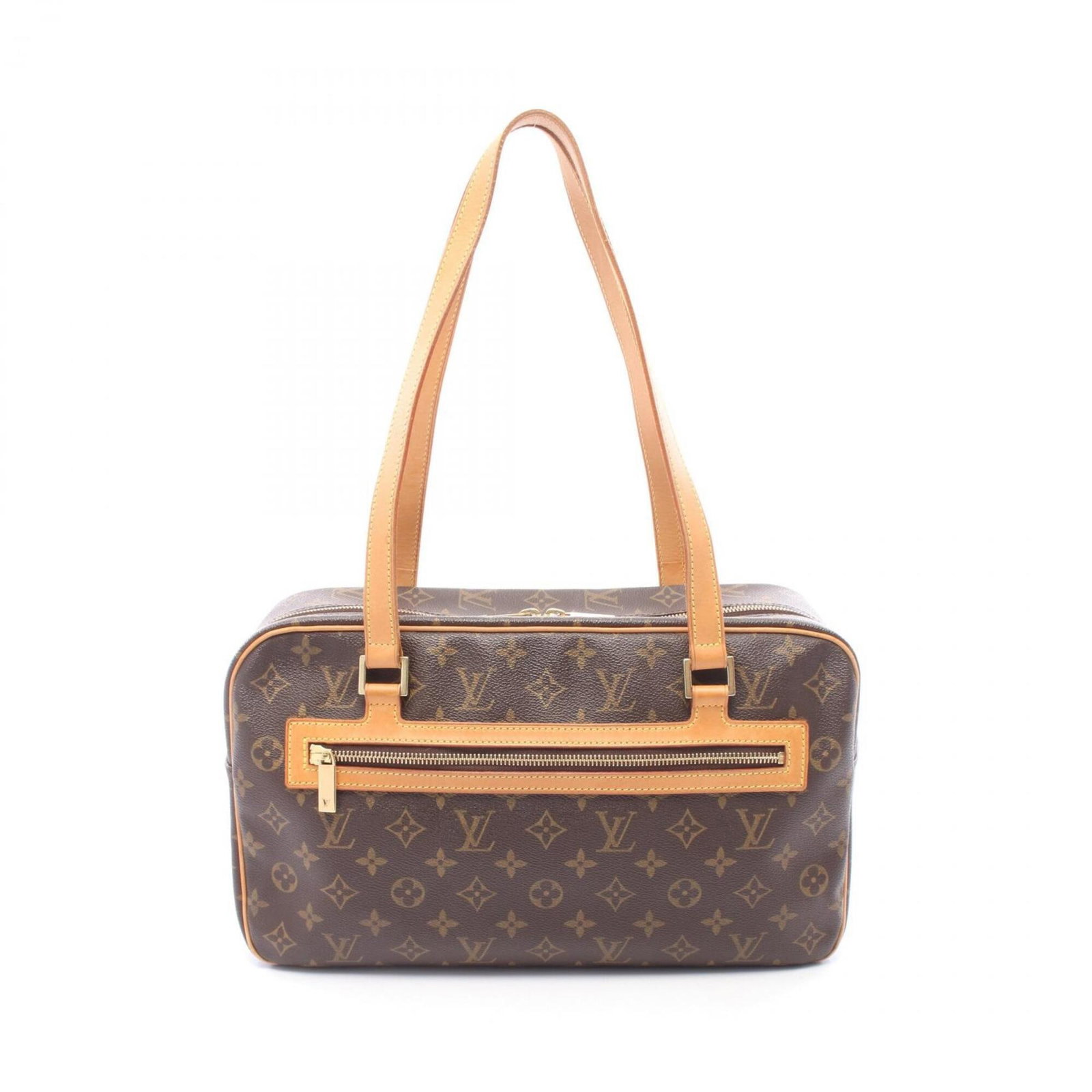 Shoulder Bag Coated Leather Louis Vuitton Handbag: Shoulder Bag Coated Leather Louis Vuitton Handbag Coated canvas and leather combine in this classic Louis Vuitton shoulder bag, featuring a timeless brown color and precise measurements. The M51181