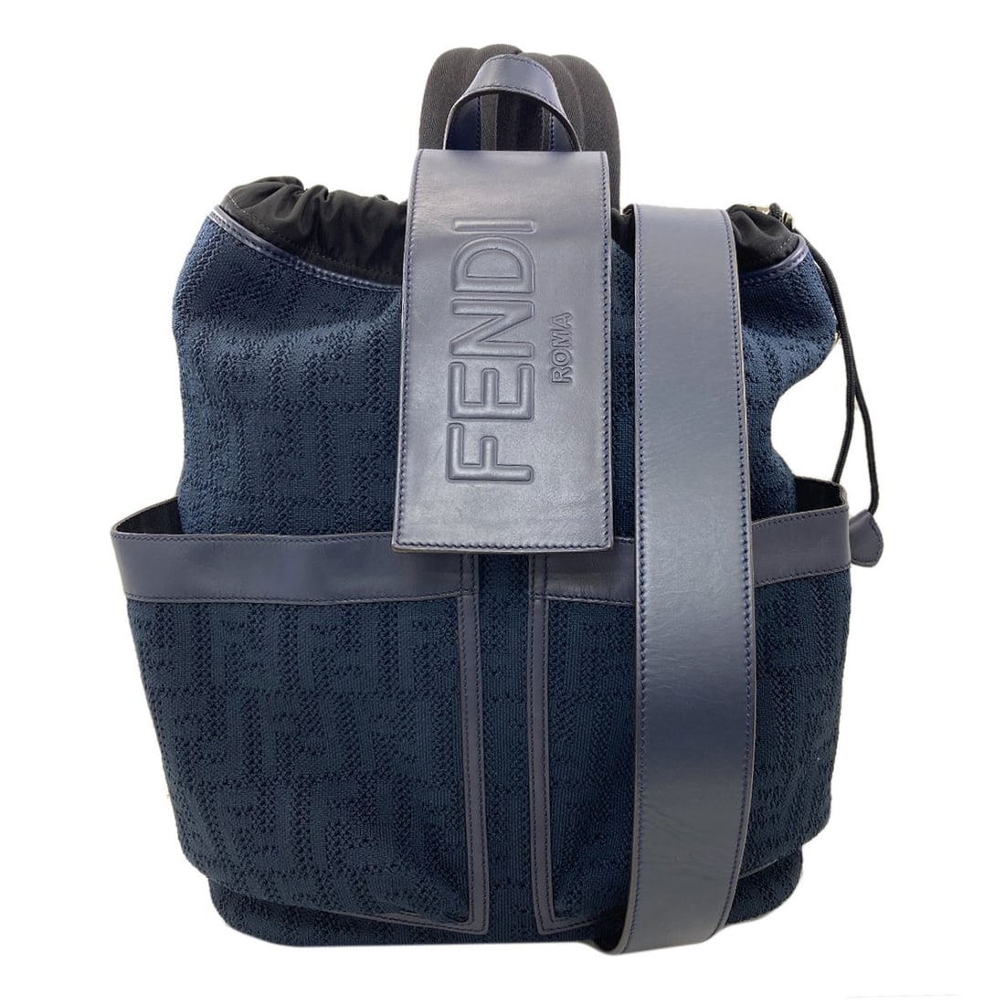 Strike Backpack Daypack Canvas: Strike Backpack Daypack Canvas Navy canvas material provides a rugged, versatile base for this FENDI Style A* Daypack. The classic design is complemented by a timeless navy exterior color, making it a