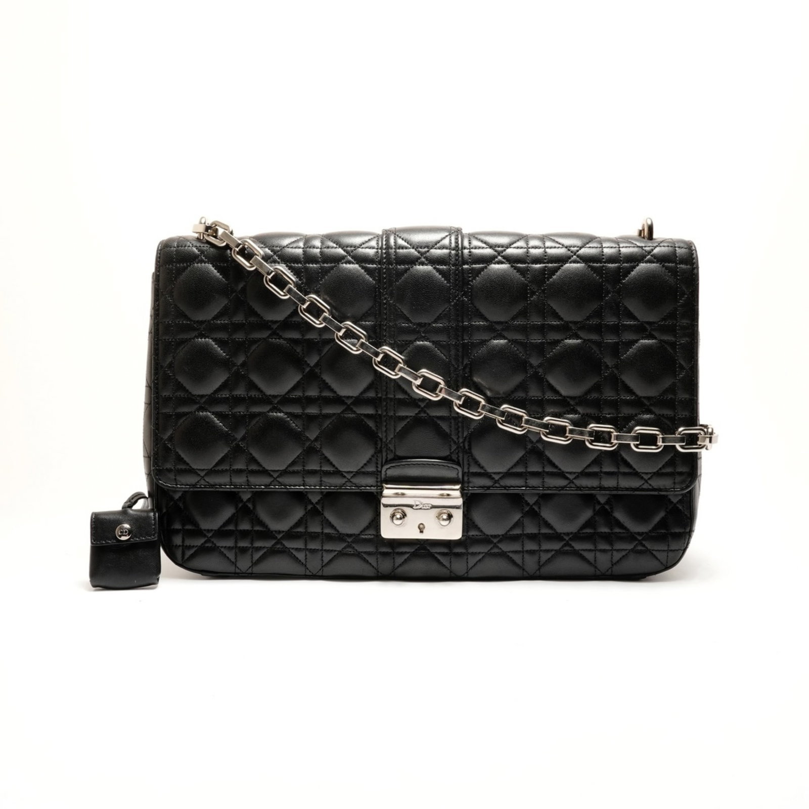 Shoulder Bag by Christian Dior: Shoulder Bag by Christian Dior Black shoulder bag by Christian Dior, measuring 20cm x 31cm x 9cm, with a sleek design and classic style. This stylish bag features a timeless black color and a compact