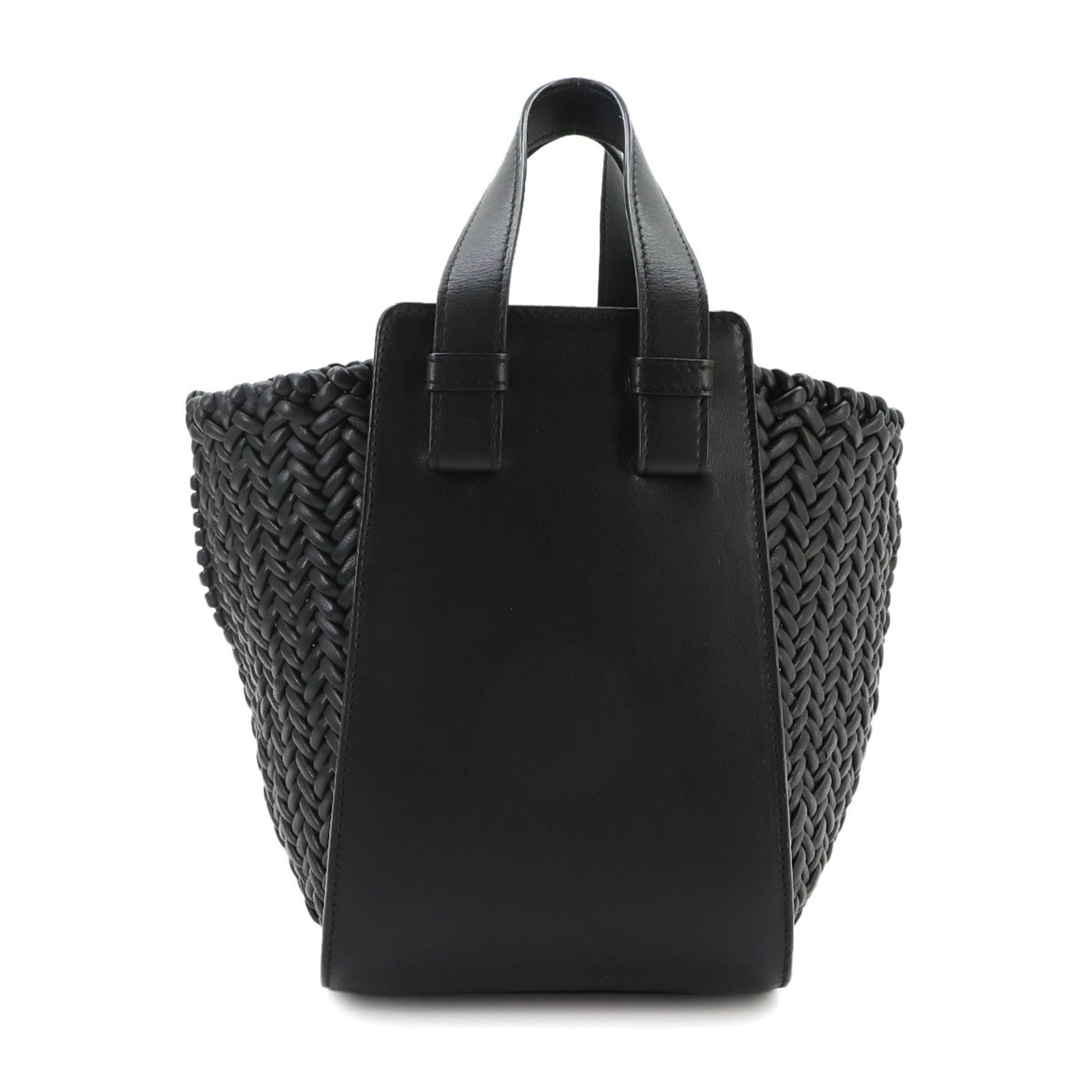 Handbag Leather Handbag: Handbag Leather Handbag Black leather handbag from Loewe, Spain, with dimensions of 19.5cm x 25cm x 20.5cm. This handbag features high-quality leather construction and a classic design. Item Specifics