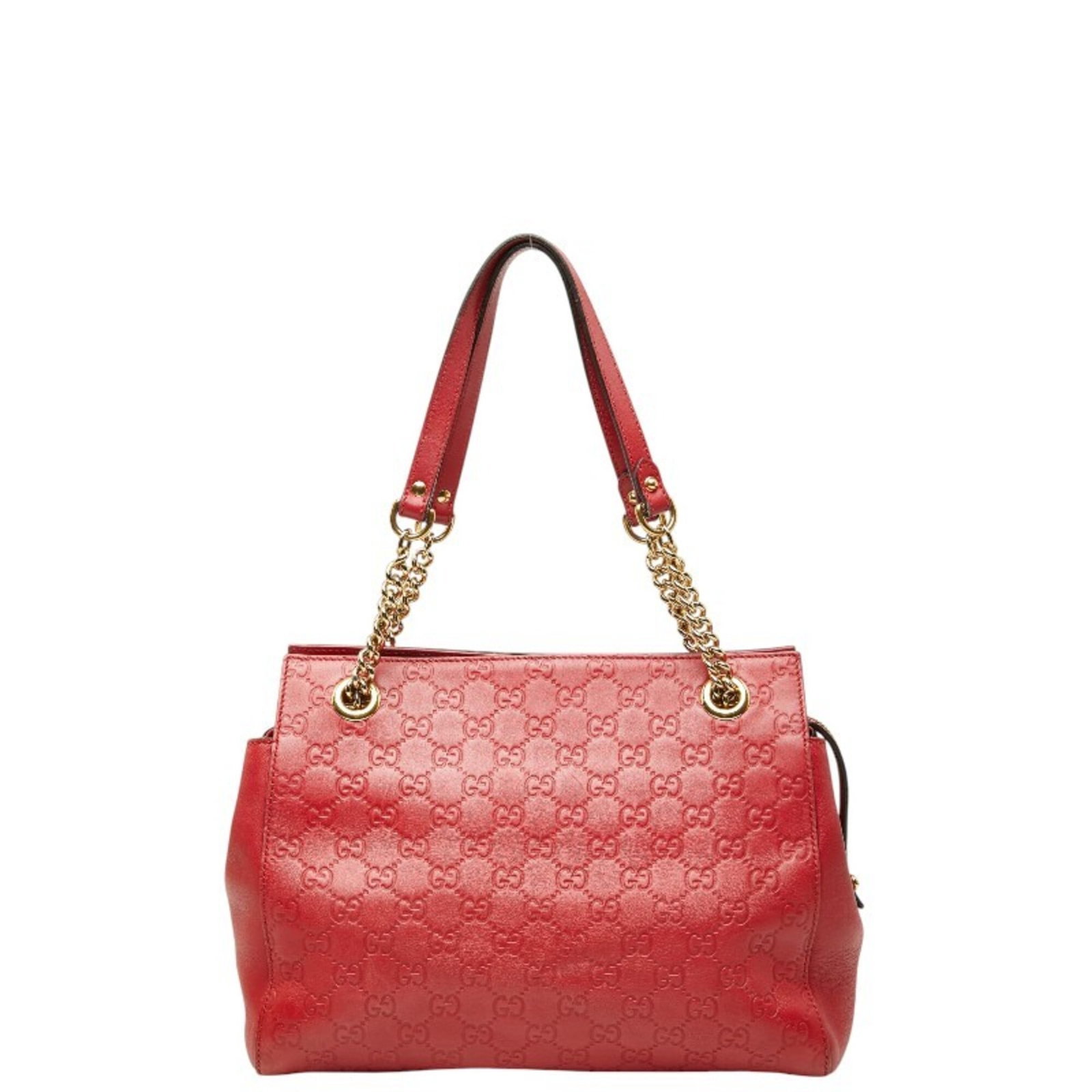Gucci Tote Bag Leather: Gucci Tote Bag Leather Gucci Tote Bag Leather is a vibrant red leather tote bag with a size of 22cm x 30cm x 10.5cm. This stylish bag features a classic design with a timeless look, making it a great 