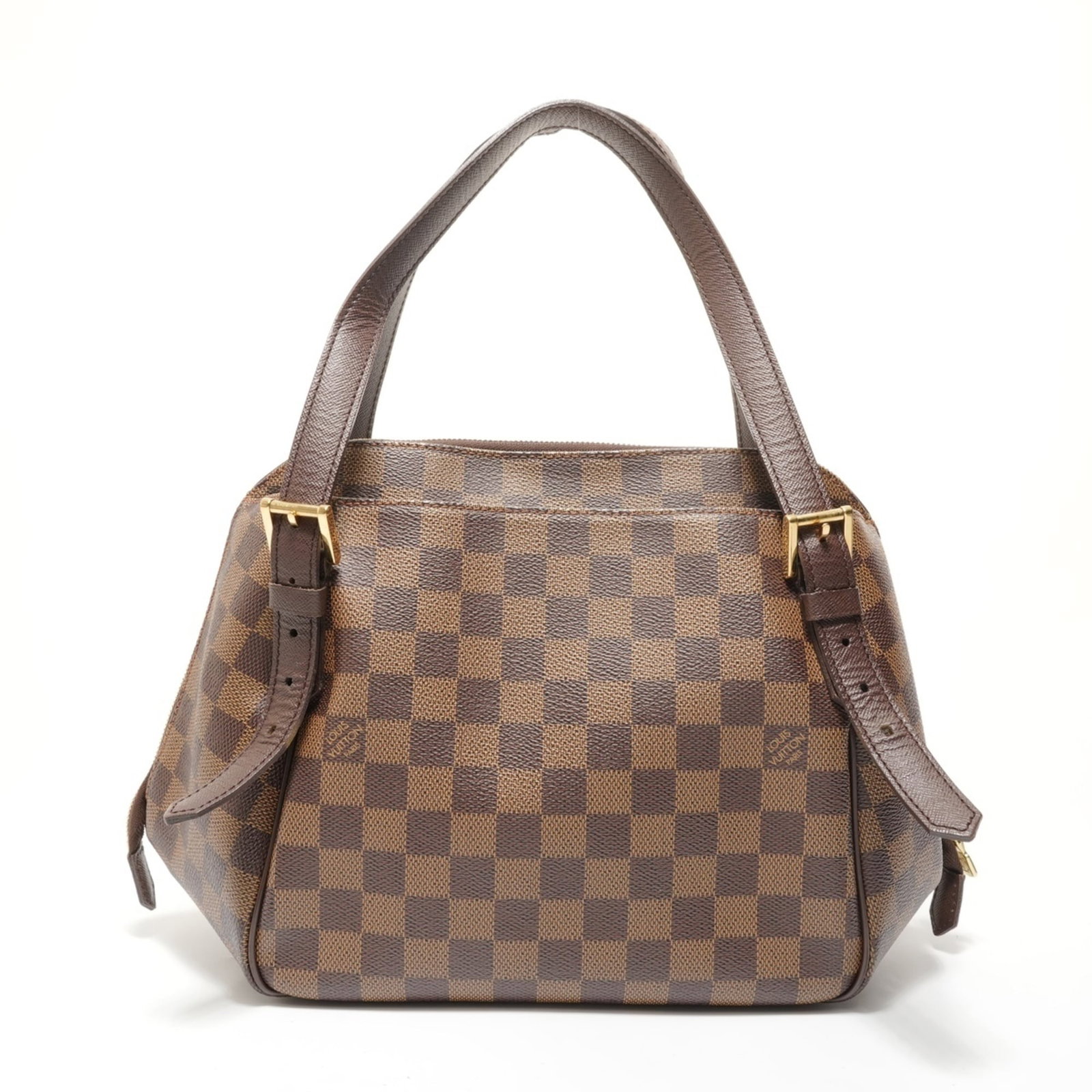 Handbag Louis Vuitton: Handbag Louis Vuitton Brown, Damier Canvas Louis Vuitton Handbag: A classic design from the iconic French brand, this handbag features a timeless brown color and signature Damier canvas pattern.