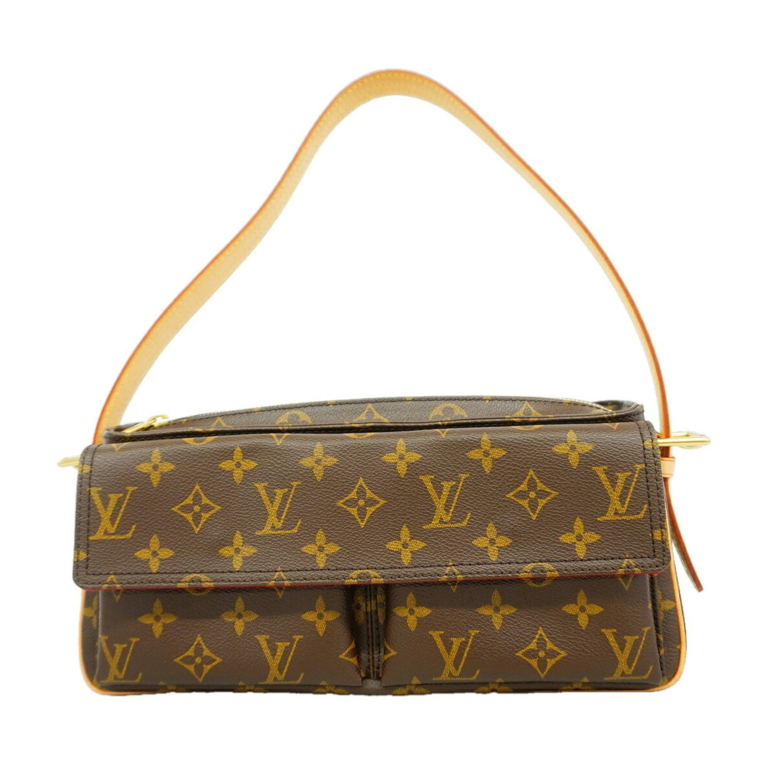 Shoulder Bag by Louis Vuitton: Shoulder Bag by Louis Vuitton Brown Louis Vuitton shoulder bag with a size of 15cm x 29cm x 9cm, featuring a classic design and timeless style. Made from high-quality materials, this bag boasts a