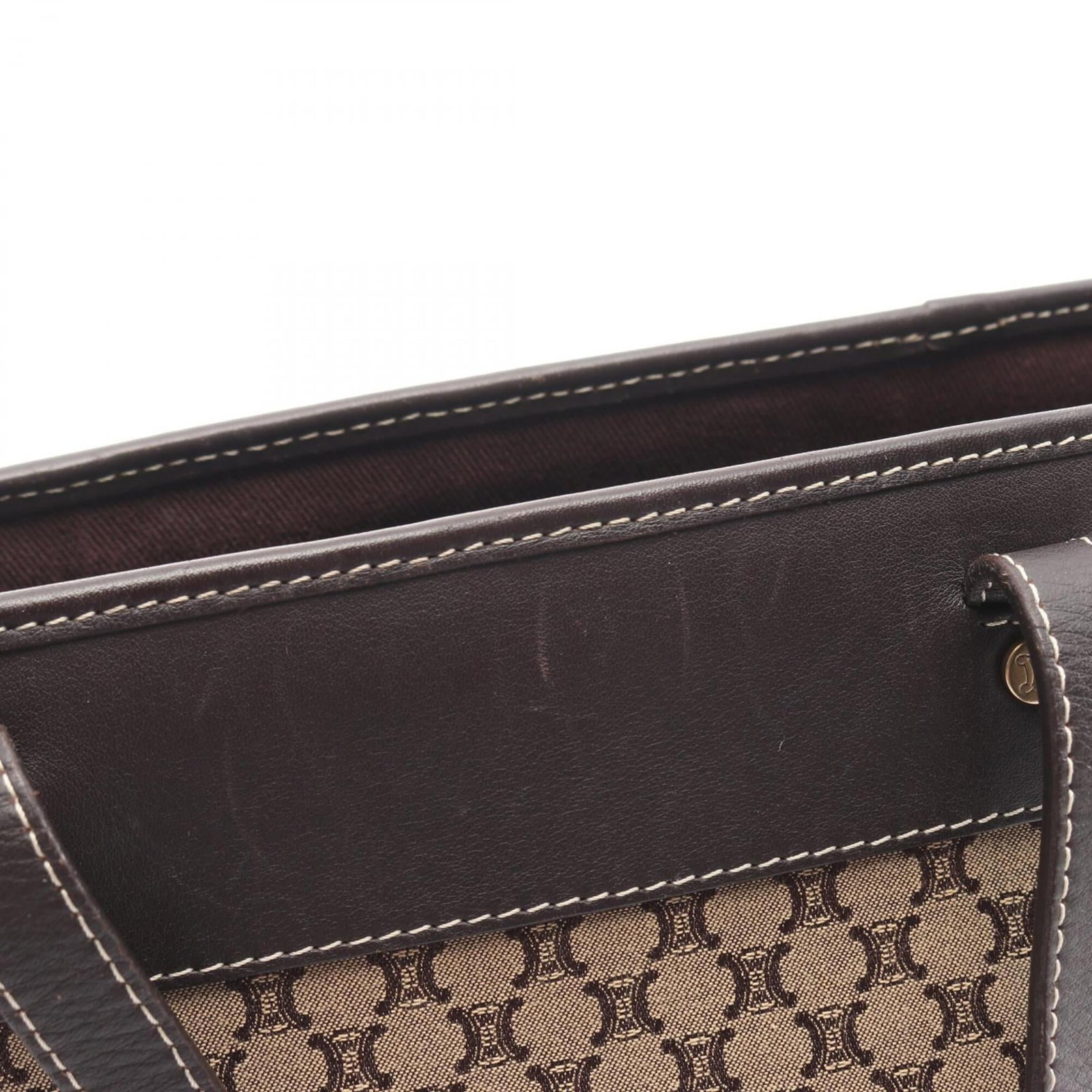 Handbag Canvas Leather - 6