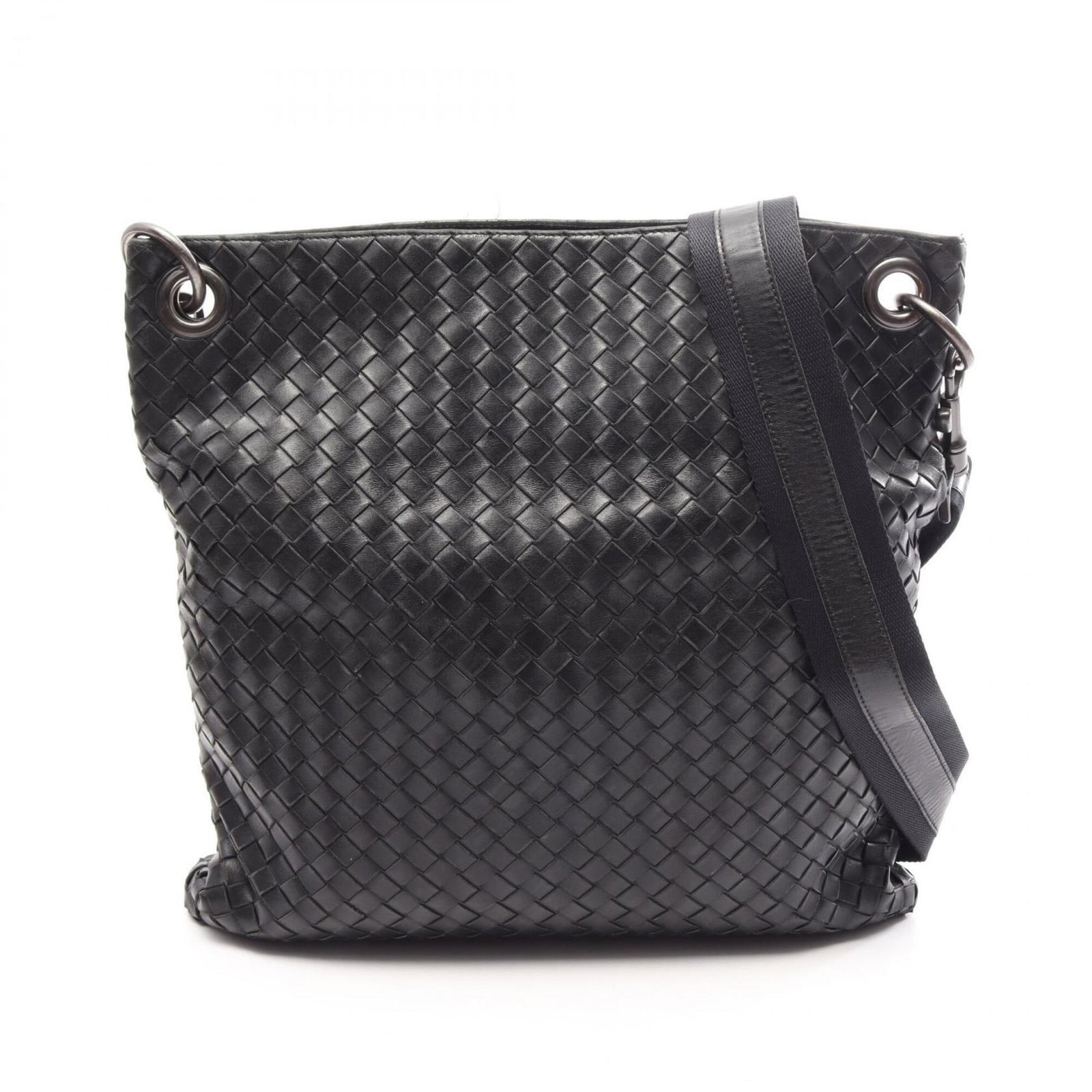 Intrecciato Bag Veneta Bottega: Intrecciato Bag Veneta Bottega Intrecciato woven in black, this Bottega Veneta shoulder bag features a timeless design with clean lines and a compact size. The signature Intrecciato technique adds a