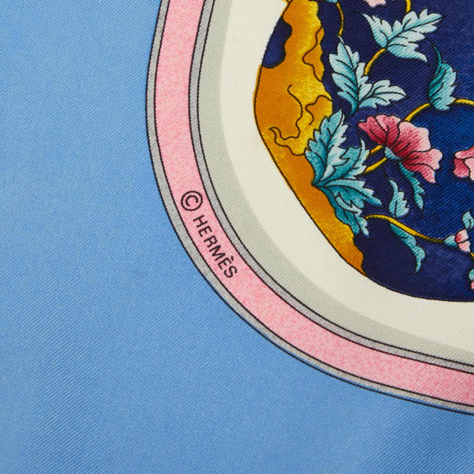 Silk Hermes Scarf - 5