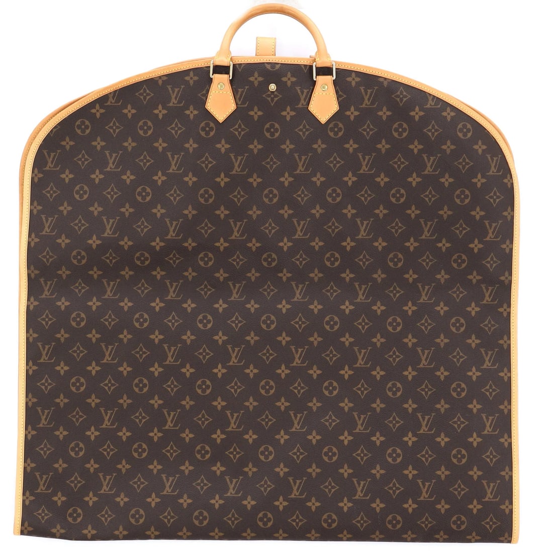 Vuitton Louis Monogram Canvas Cover Garment: Vuitton Louis Monogram Canvas Cover Garment The Louis Vuitton Louis Monogram Canvas Cover Garment is a classic brown garment cover with a distinctive canvas coated exterior and gold hardware.