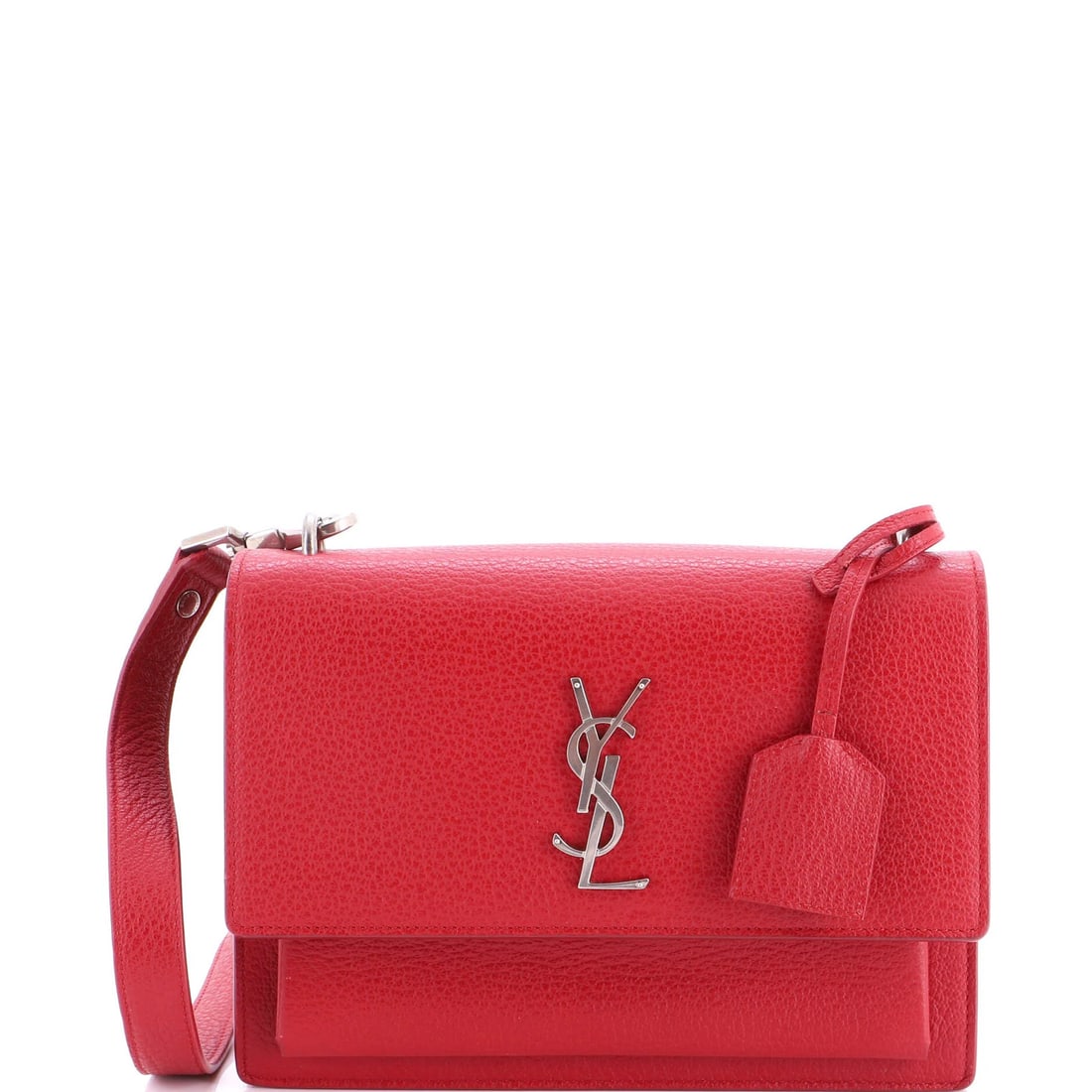Laurent Saint Medium Leather Satchel Sunset (1 of 6)